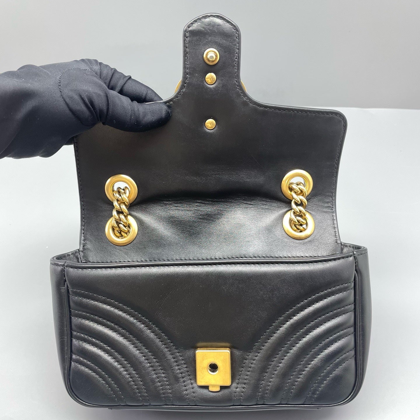 Gucci - Marmont - Leather - Black - (mini)