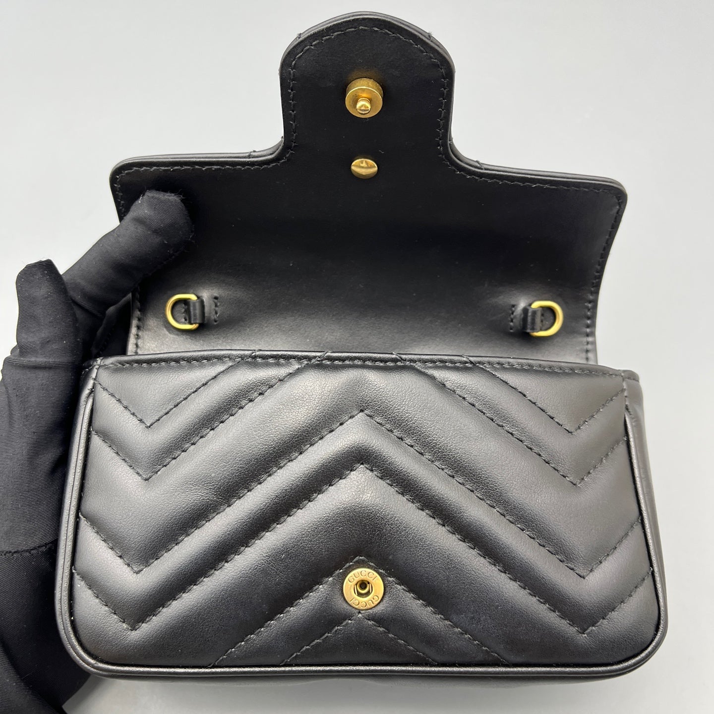 Gucci - Marmont - Leather - Black - (mini)
