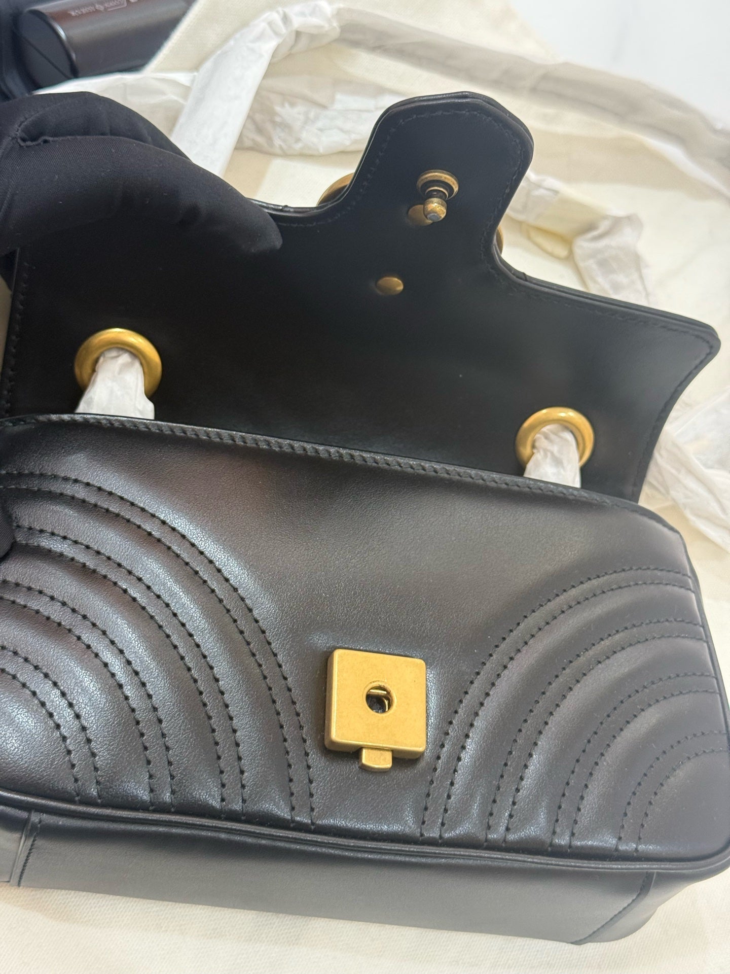 Gucci - Marmont - Leather - Black - (mini)