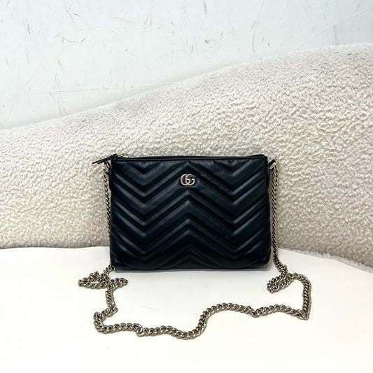 Gucci - Marmont - Leather - Black - (Small)