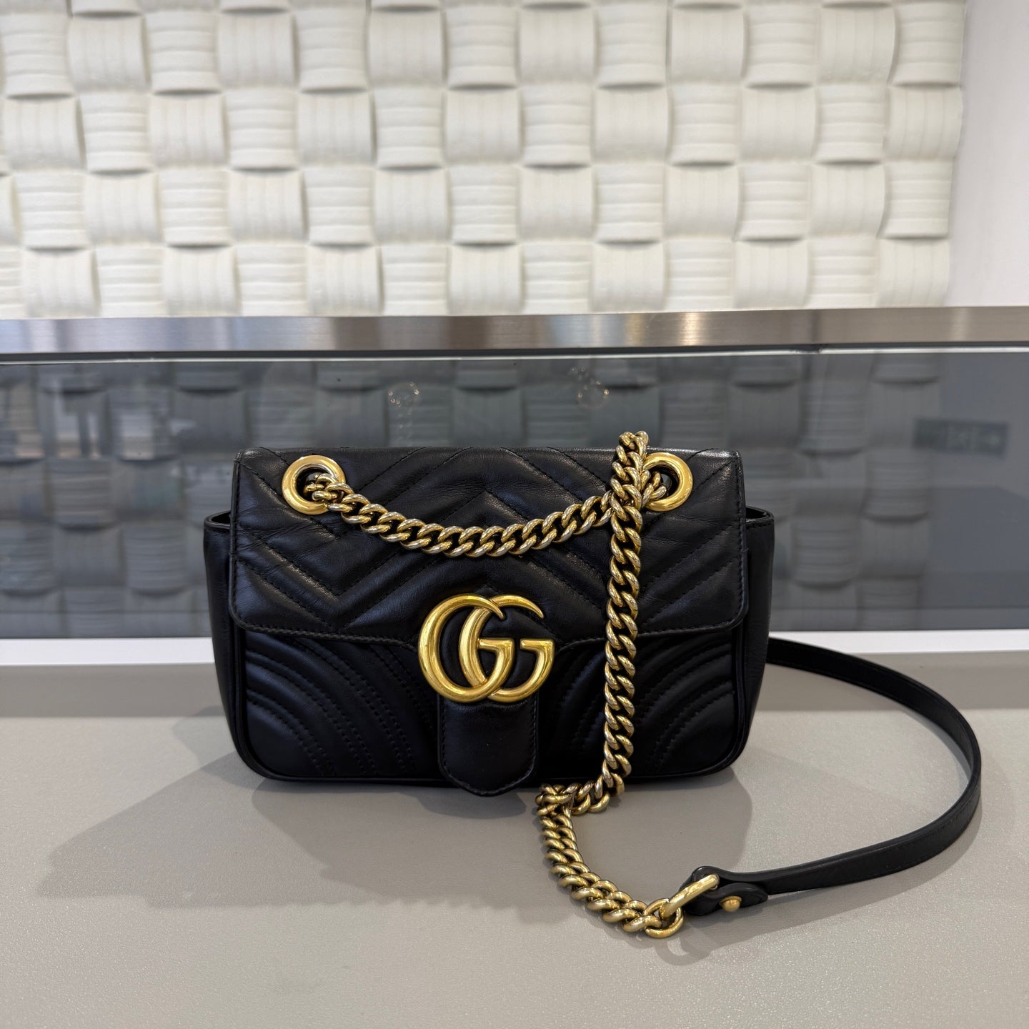 Gucci - Marmont - Leather - Black - (small)