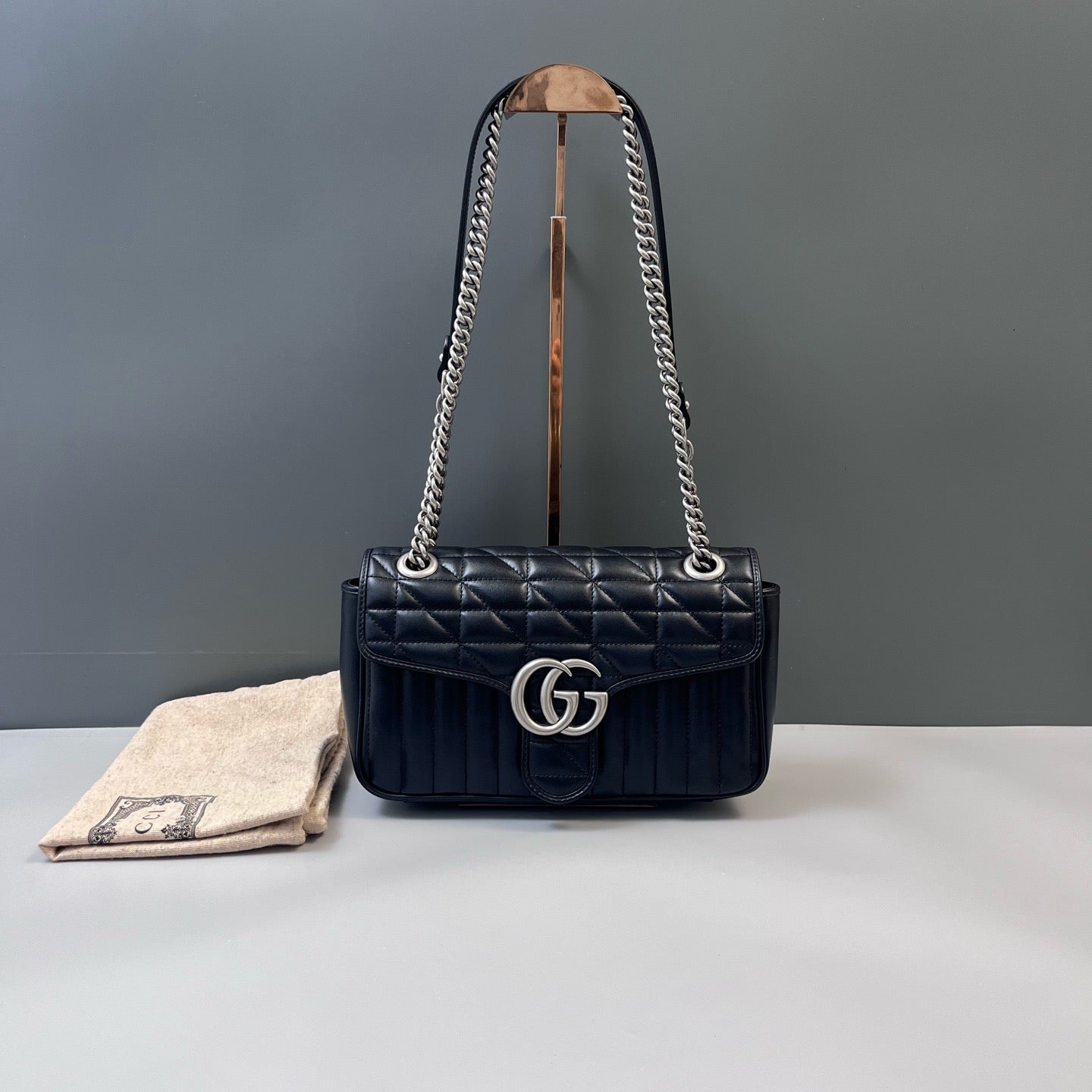Gucci - Marmont - Leather - Black - (small)