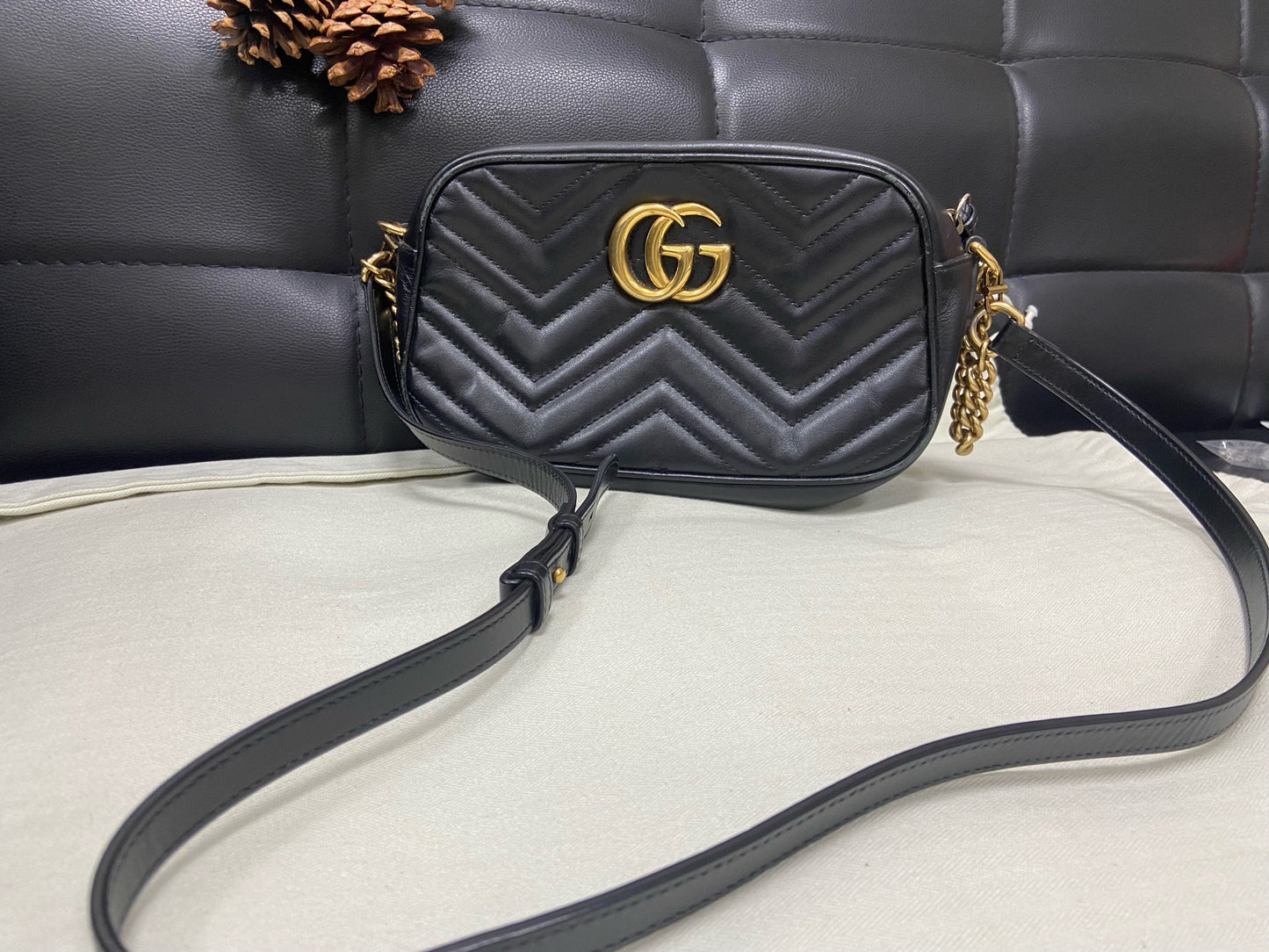Gucci - Marmont - Leather - Black - (small)