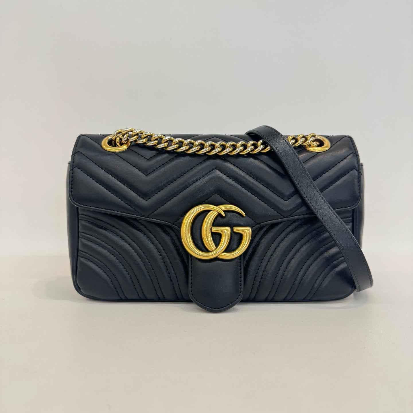 Gucci - Marmont - Leather - Black - (small)