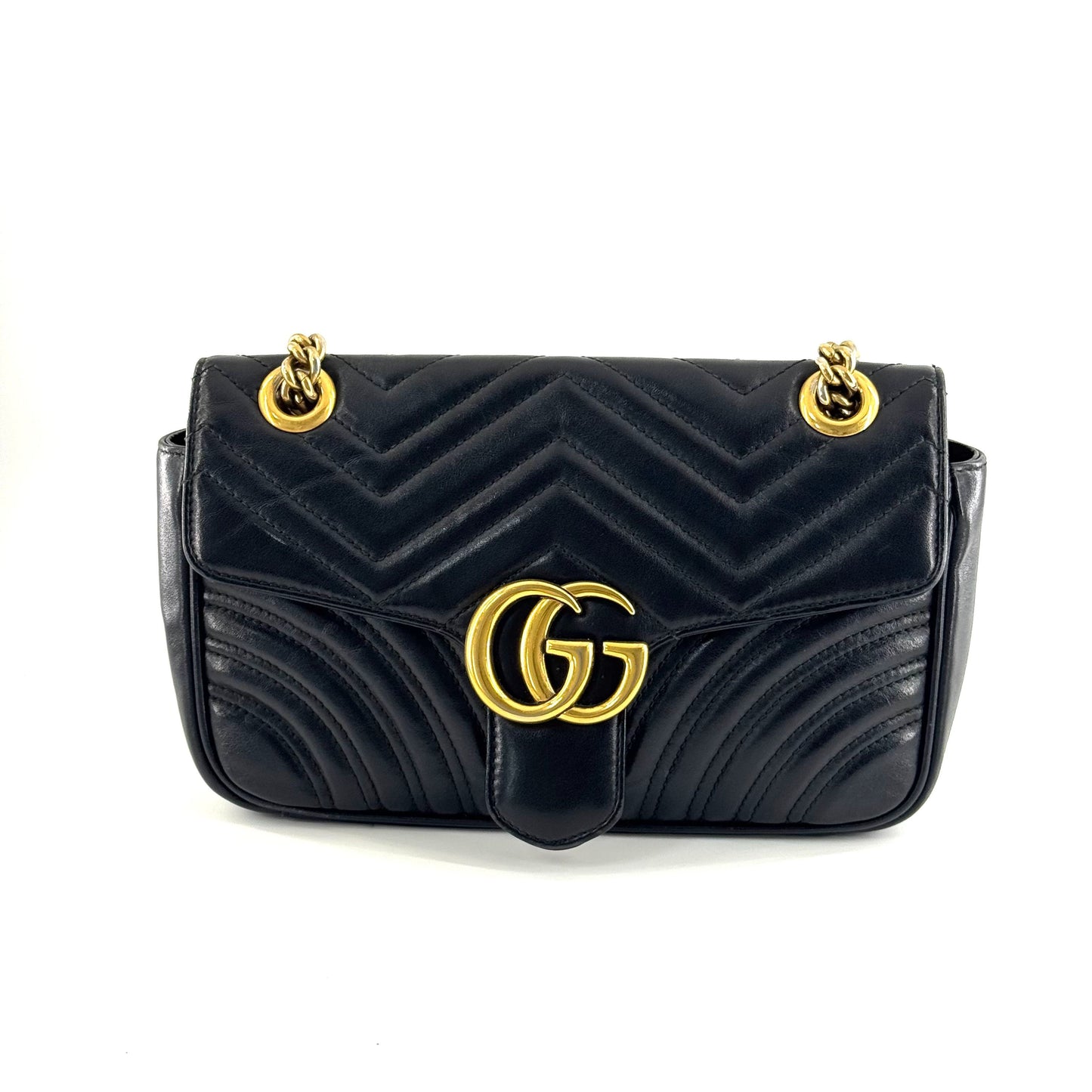 Gucci - Marmont - Leather - Black - (small)