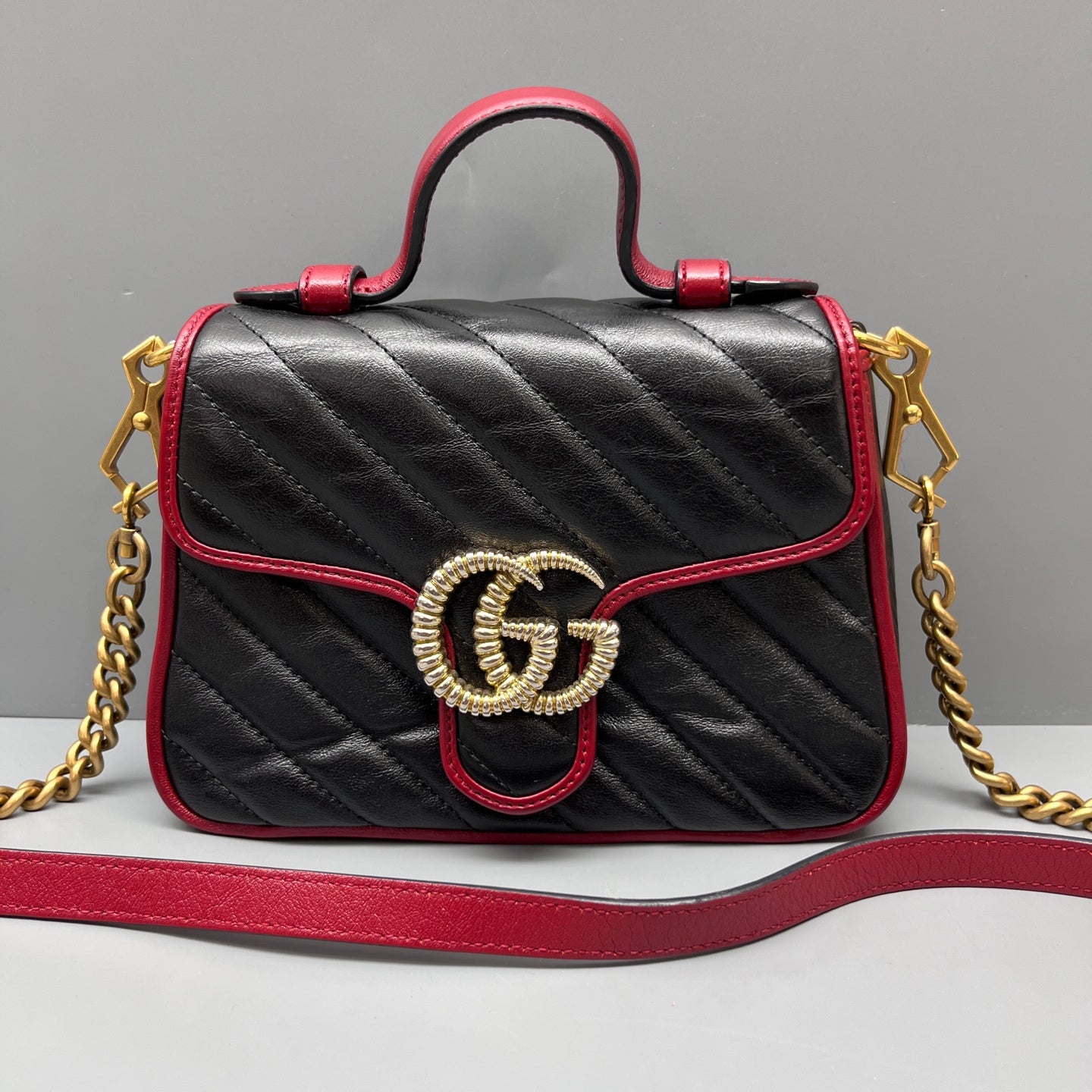 Gucci - Marmont - Leather - Black - (small)