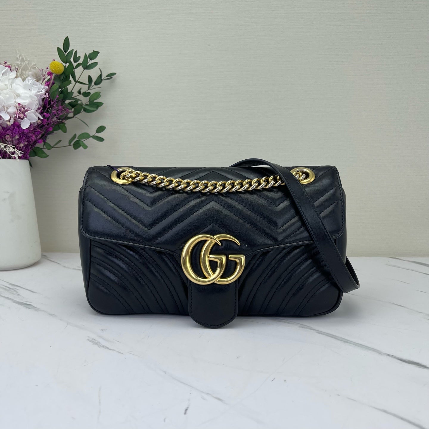 Gucci - Marmont - Leather - Black - (small)