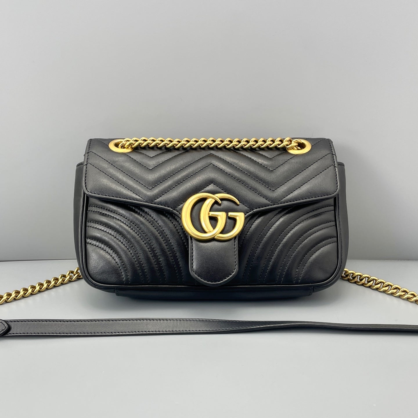 Gucci - Marmont - Leather - Black - (Small)