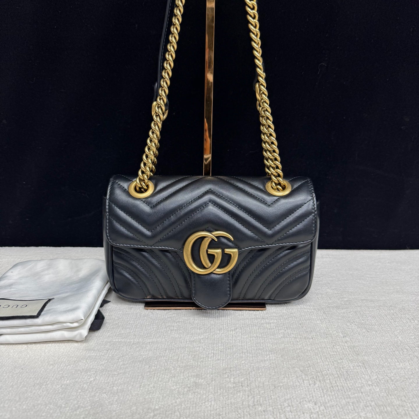 Gucci - Marmont - Leather - Black - (small)