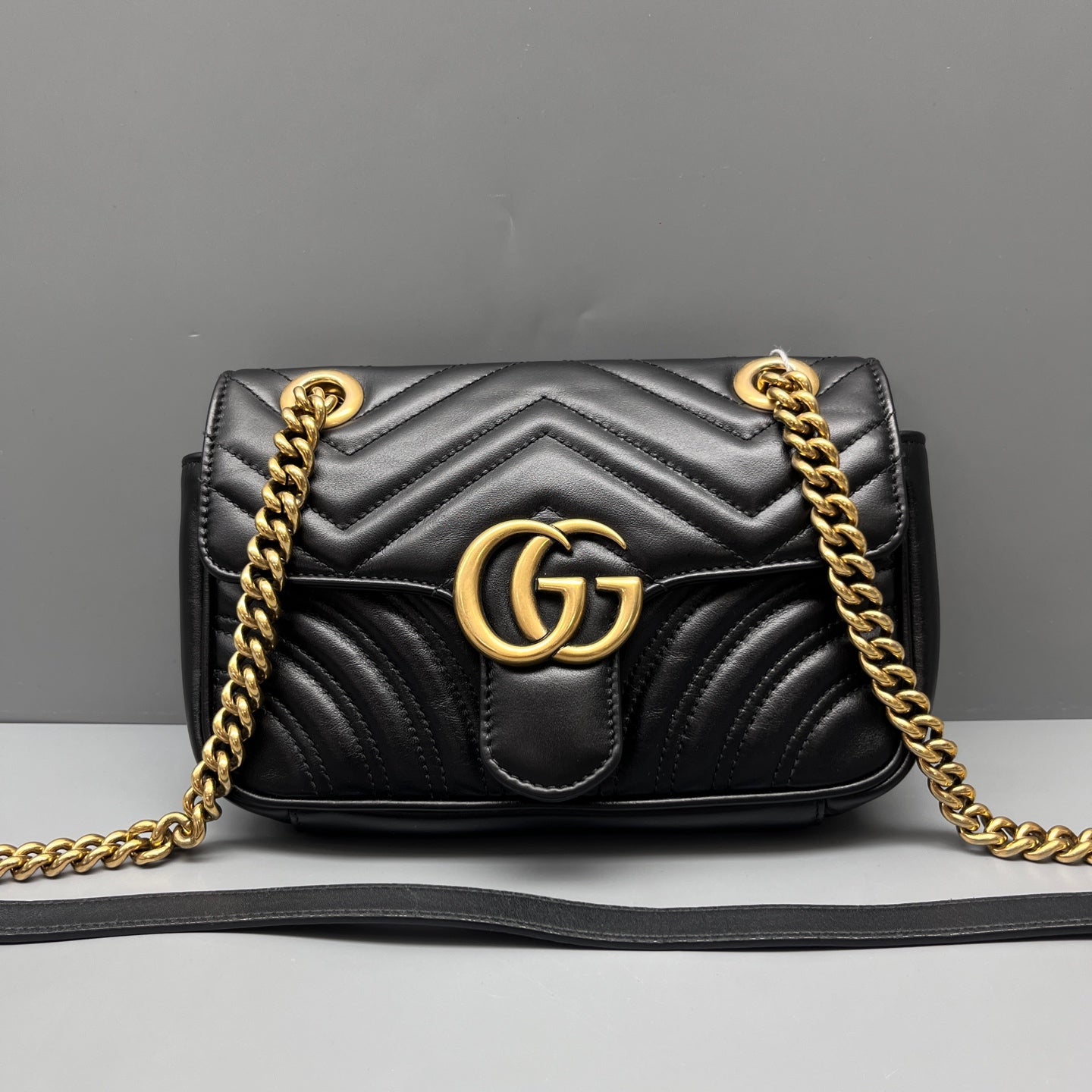 Gucci - Marmont - Leather - Black - (small)