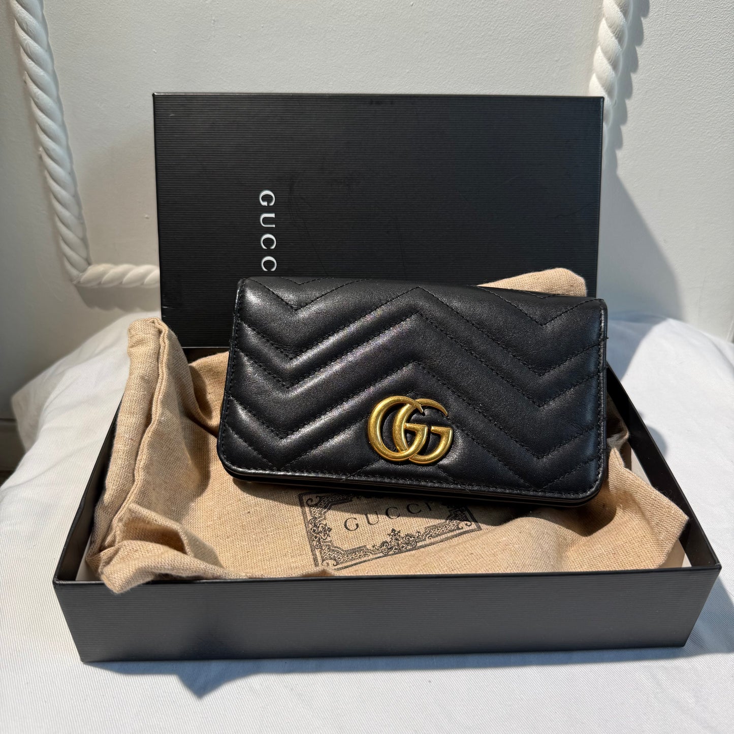 Gucci - Marmont - Leather - Black - (small)