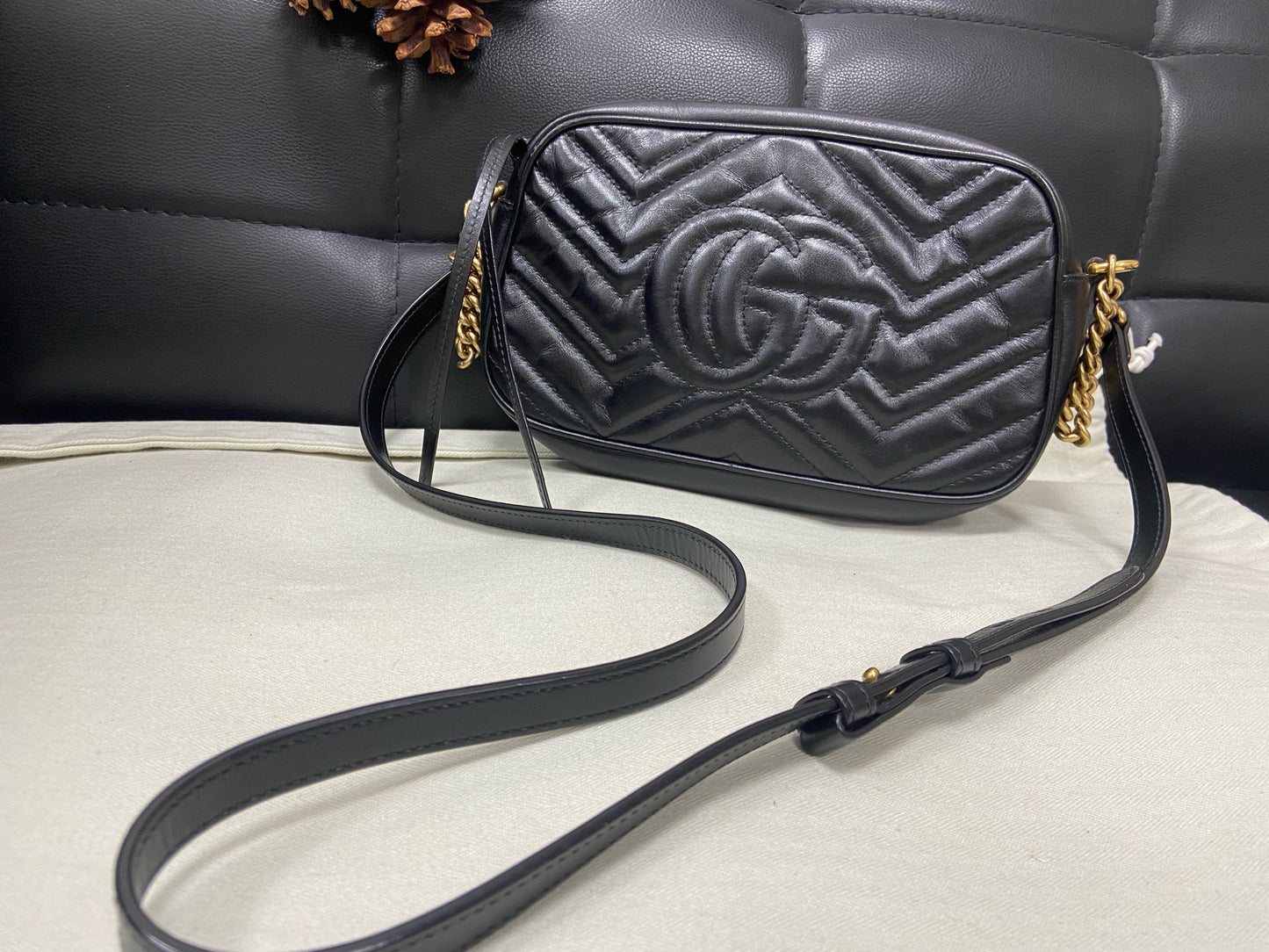 Gucci - Marmont - Leather - Black - (small)