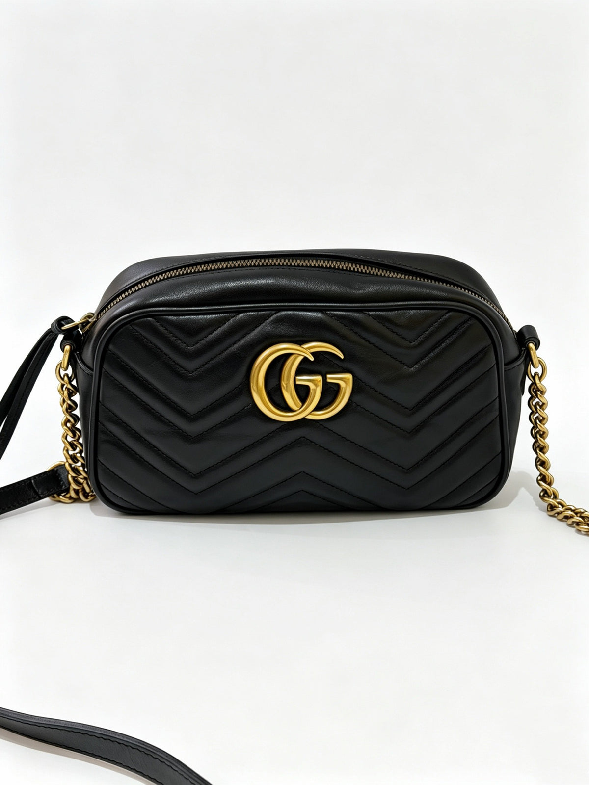 Gucci - Marmont - Leather - Black - (small)