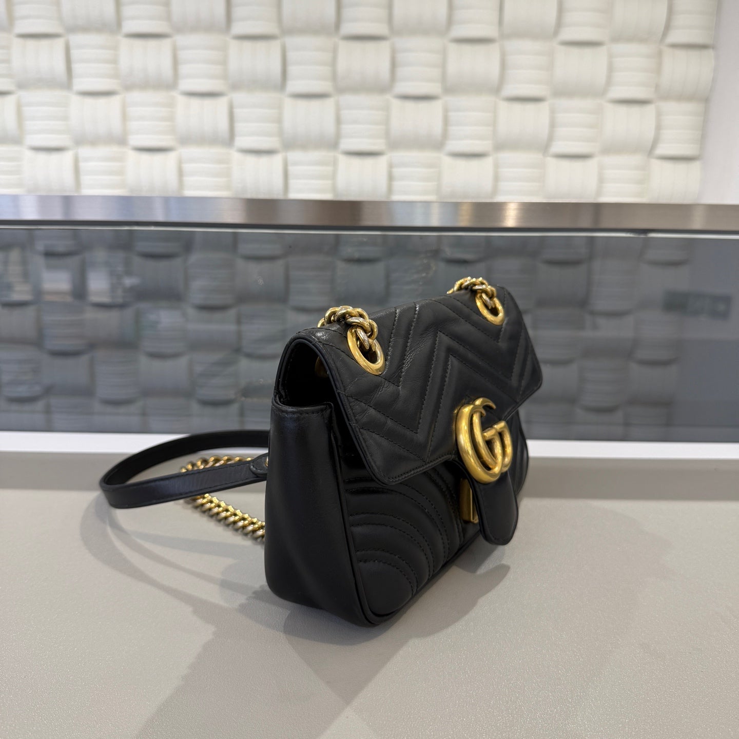Gucci - Marmont - Leather - Black - (small)