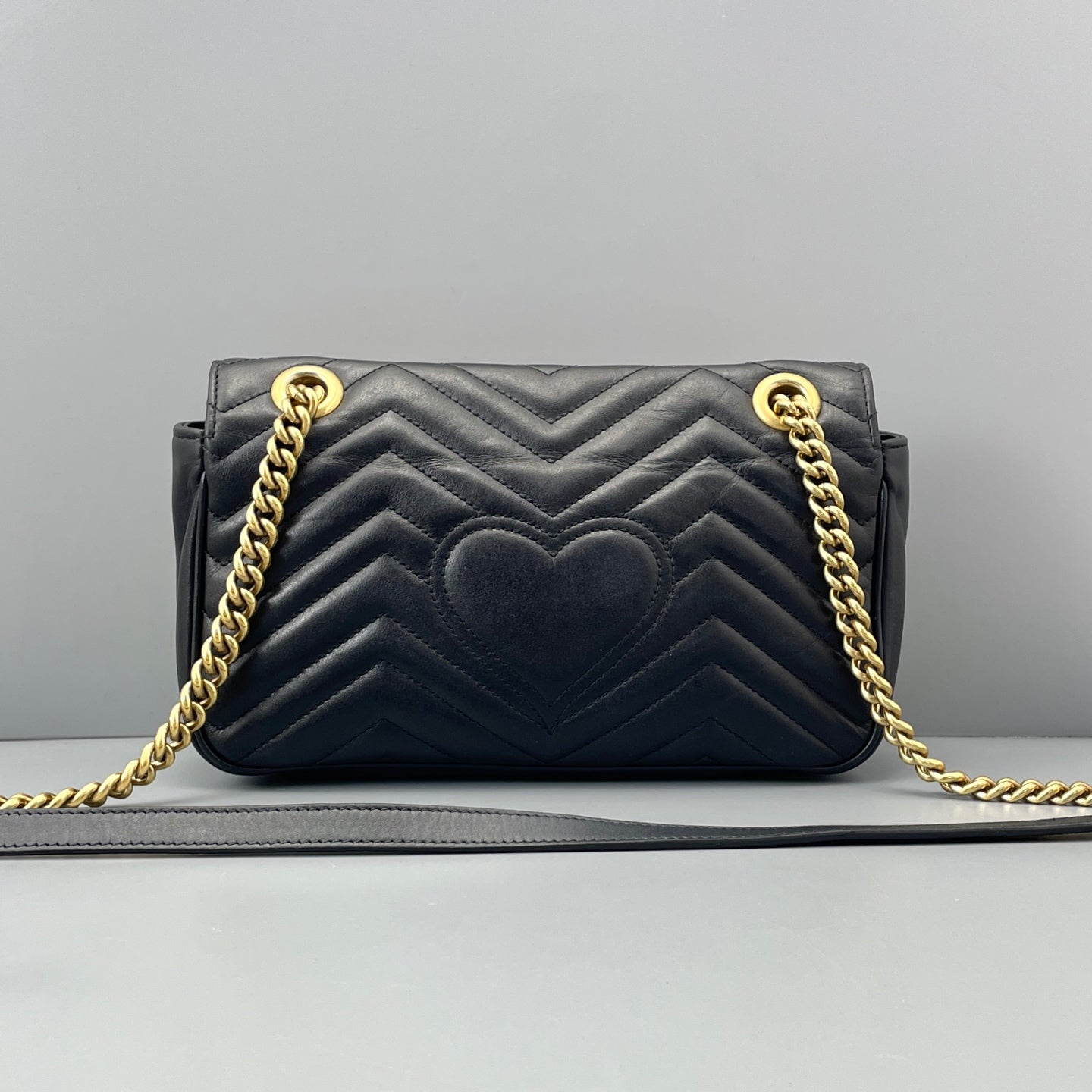 Gucci - Marmont - Leather - Black - (Small)