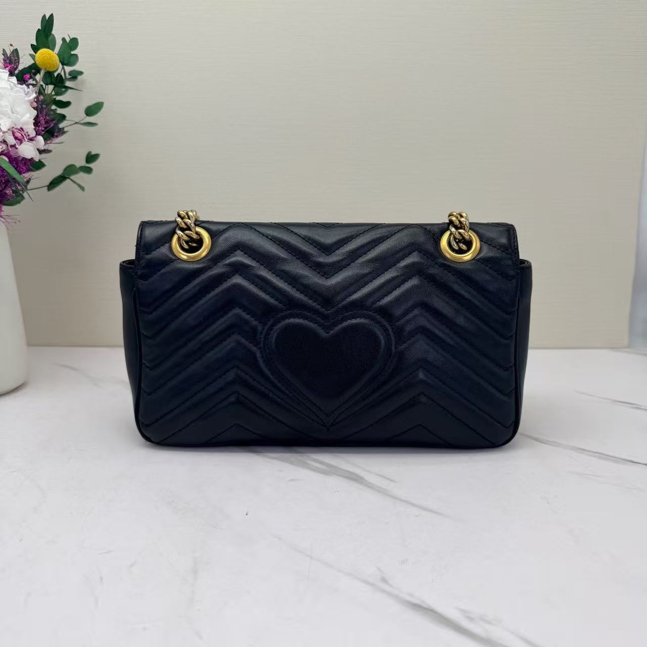 Gucci - Marmont - Leather - Black - (small)