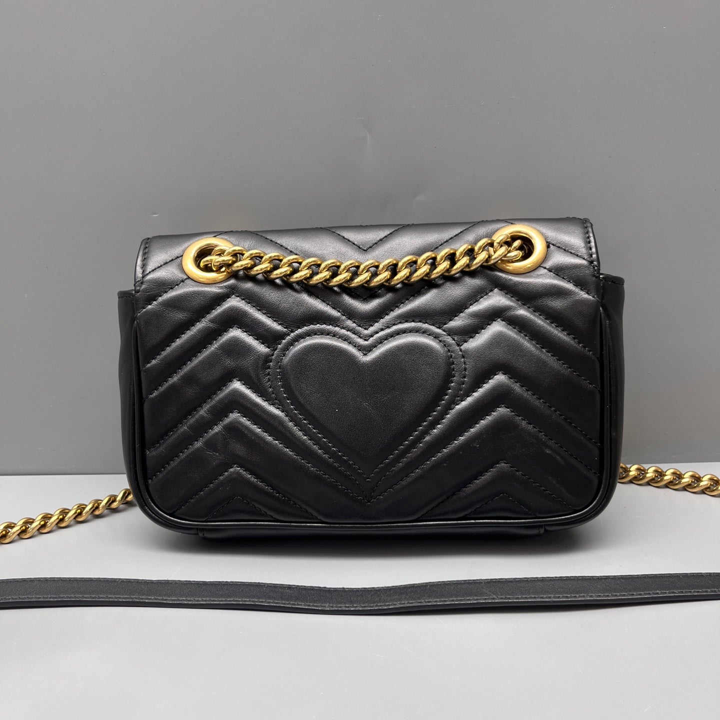 Gucci - Marmont - Leather - Black - (small)