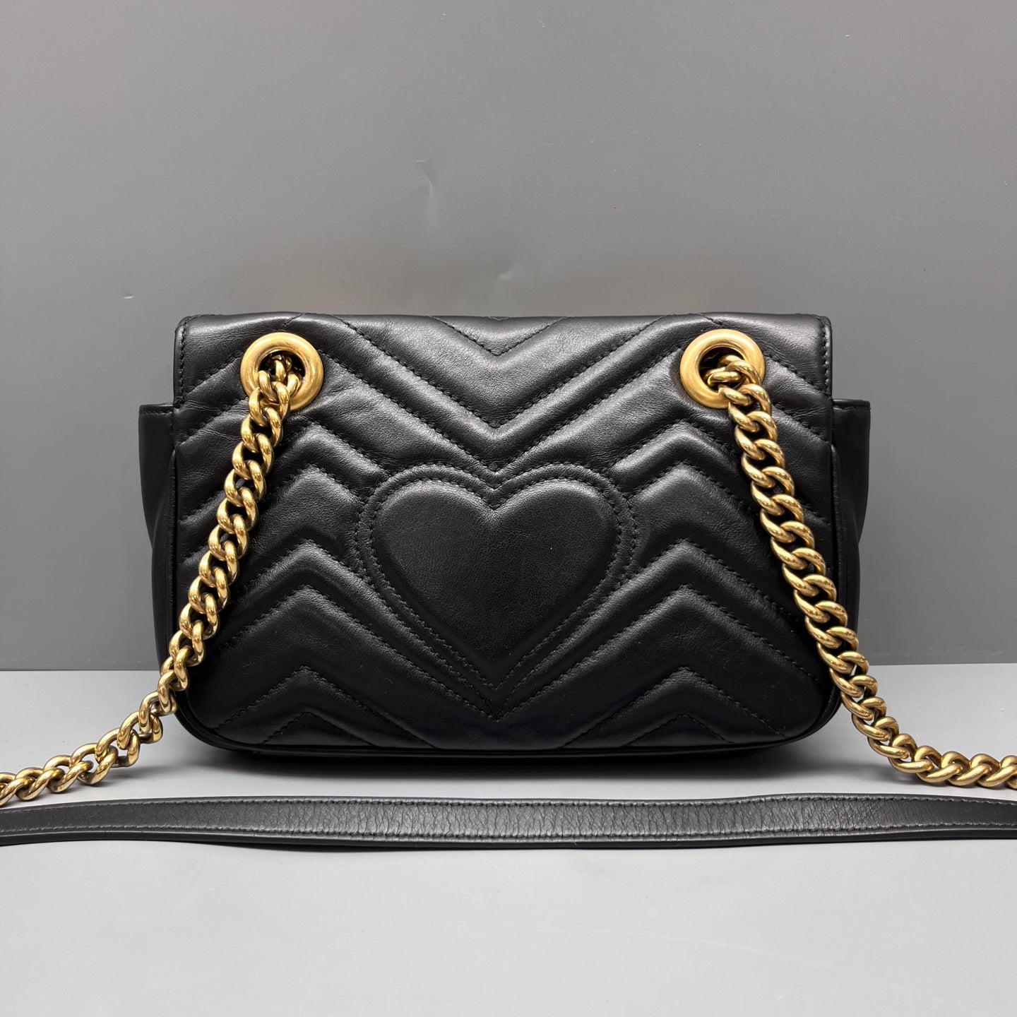 Gucci - Marmont - Leather - Black - (small)