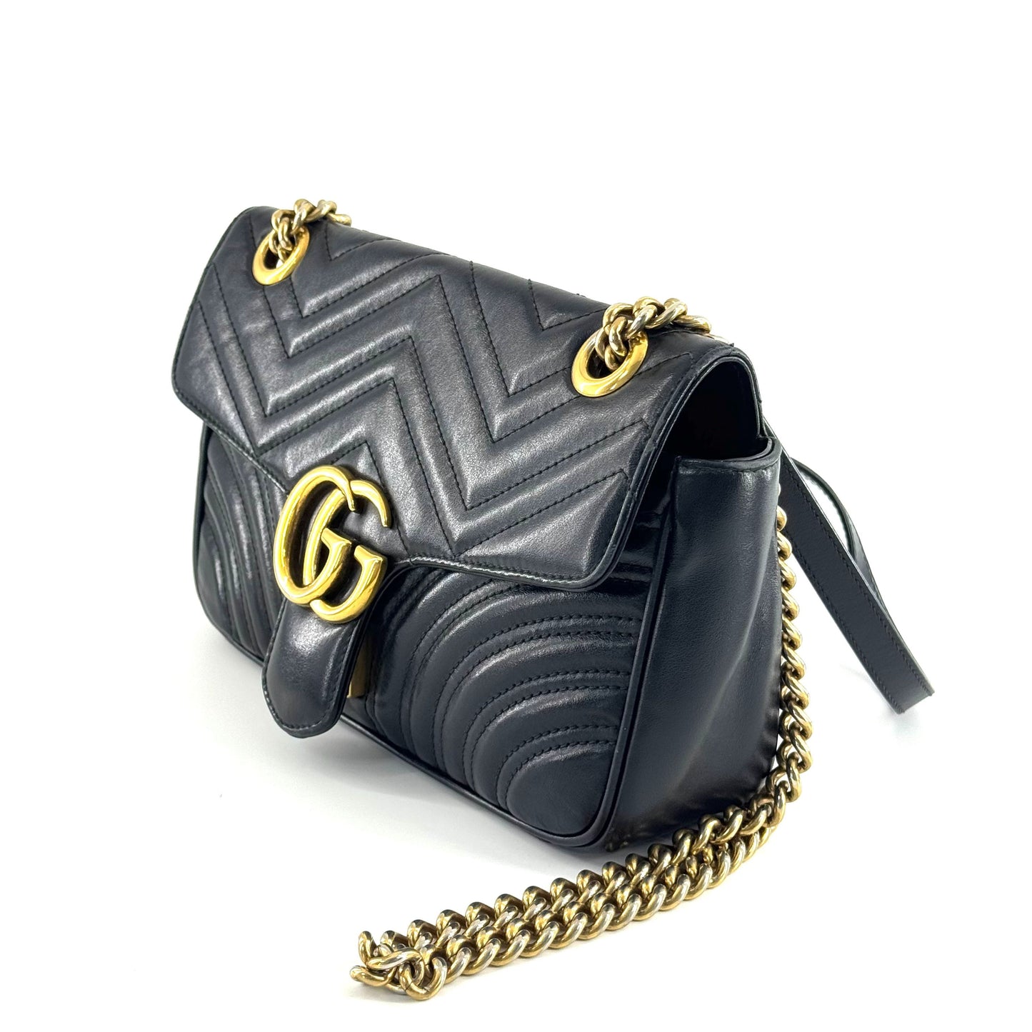 Gucci - Marmont - Leather - Black - (small)