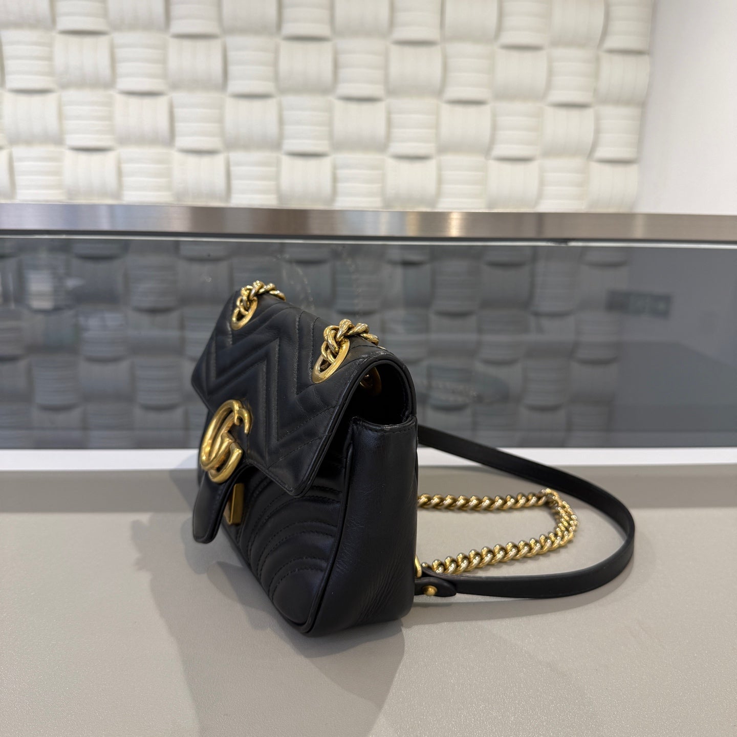 Gucci - Marmont - Leather - Black - (small)