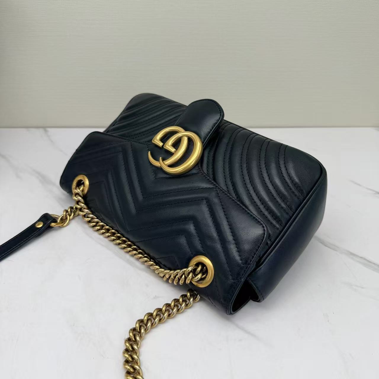 Gucci - Marmont - Leather - Black - (small)