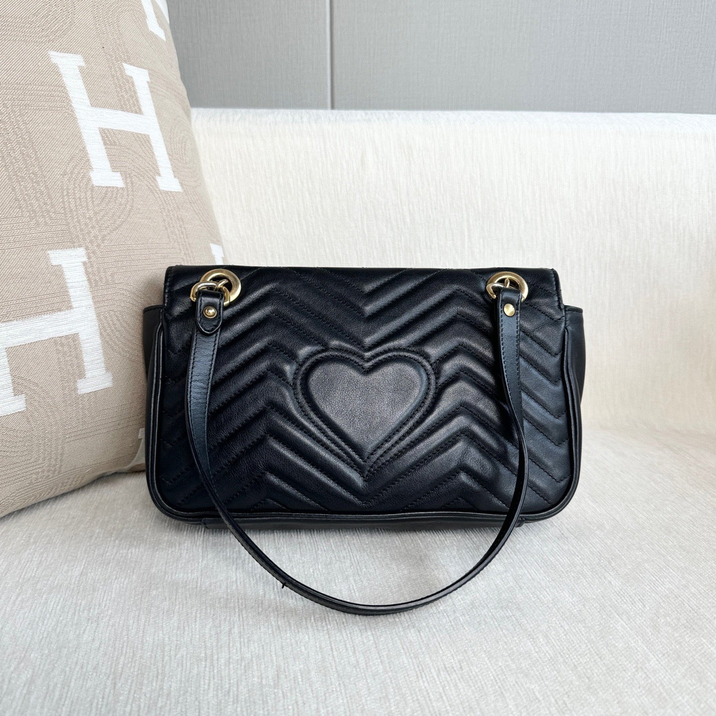 Gucci - Marmont - Leather - Black - (Small)