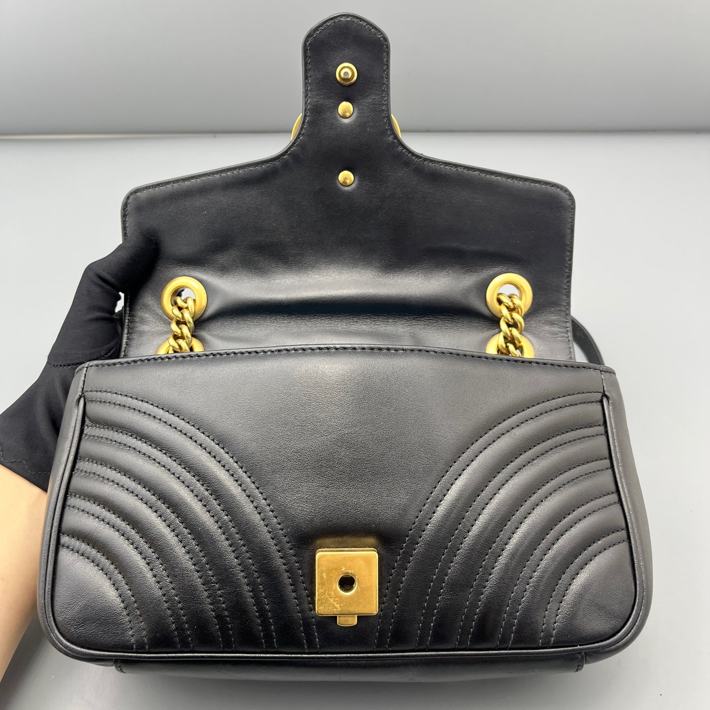 Gucci - Marmont - Leather - Black - (Small)