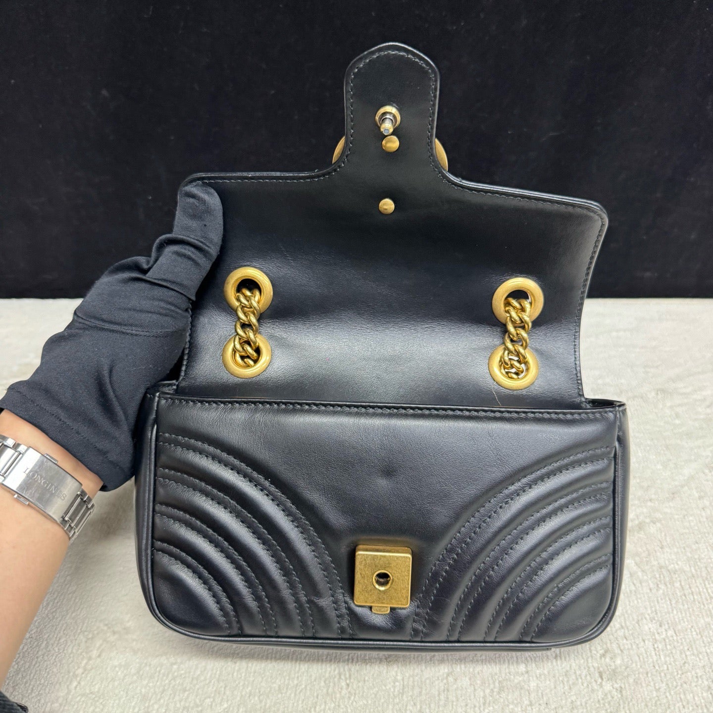 Gucci - Marmont - Leather - Black - (small)