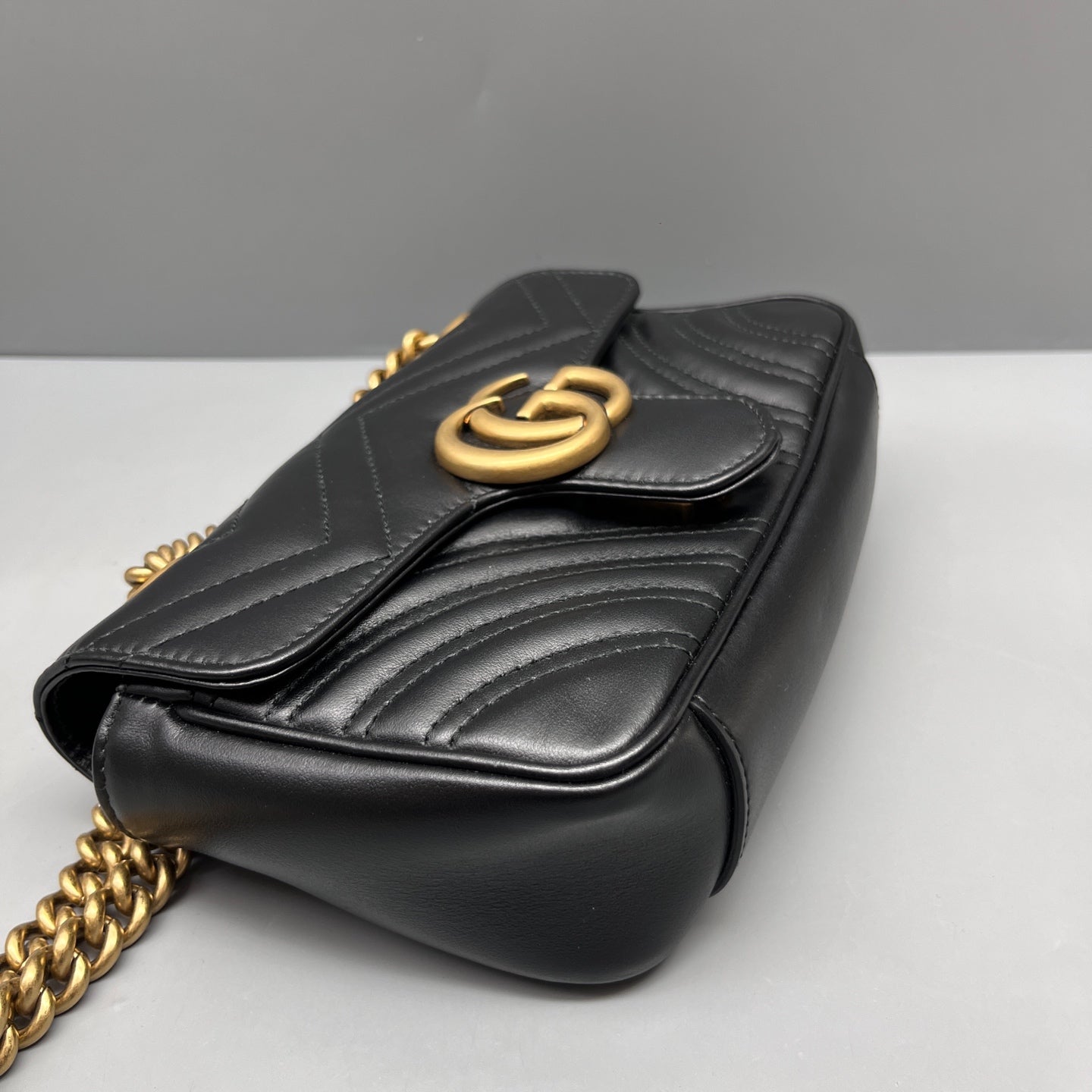 Gucci - Marmont - Leather - Black - (Small)