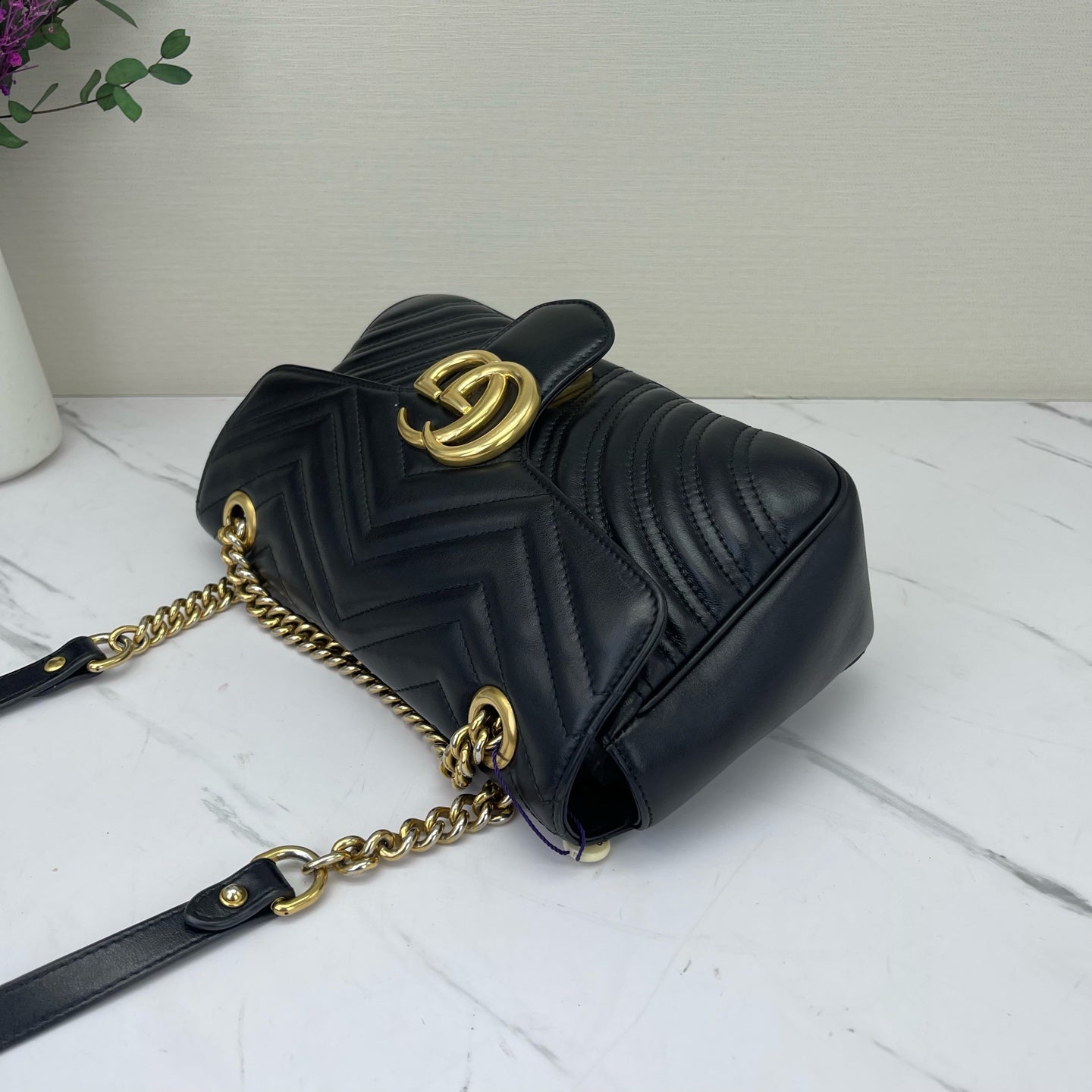 Gucci - Marmont - Leather - Black - (small)