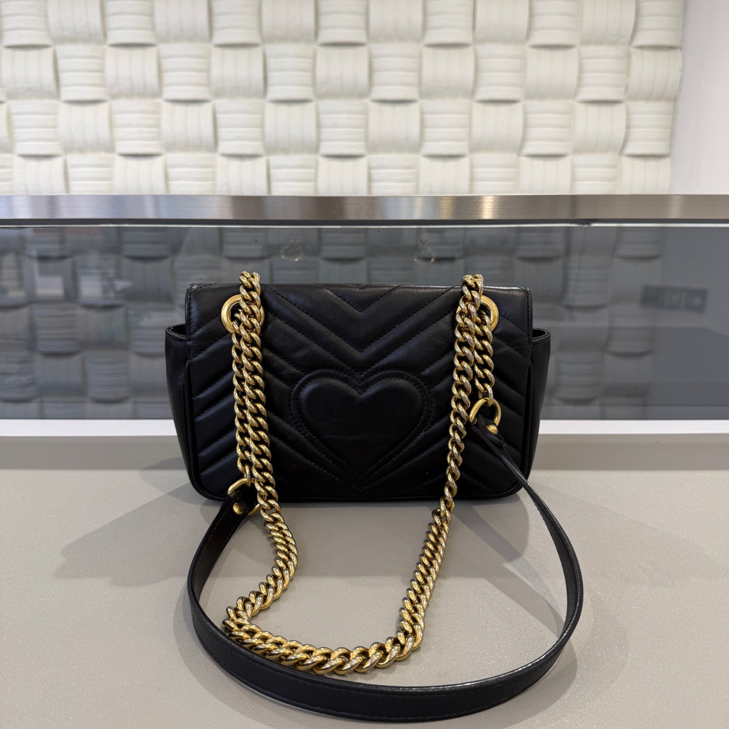 Gucci - Marmont - Leather - Black - (small)