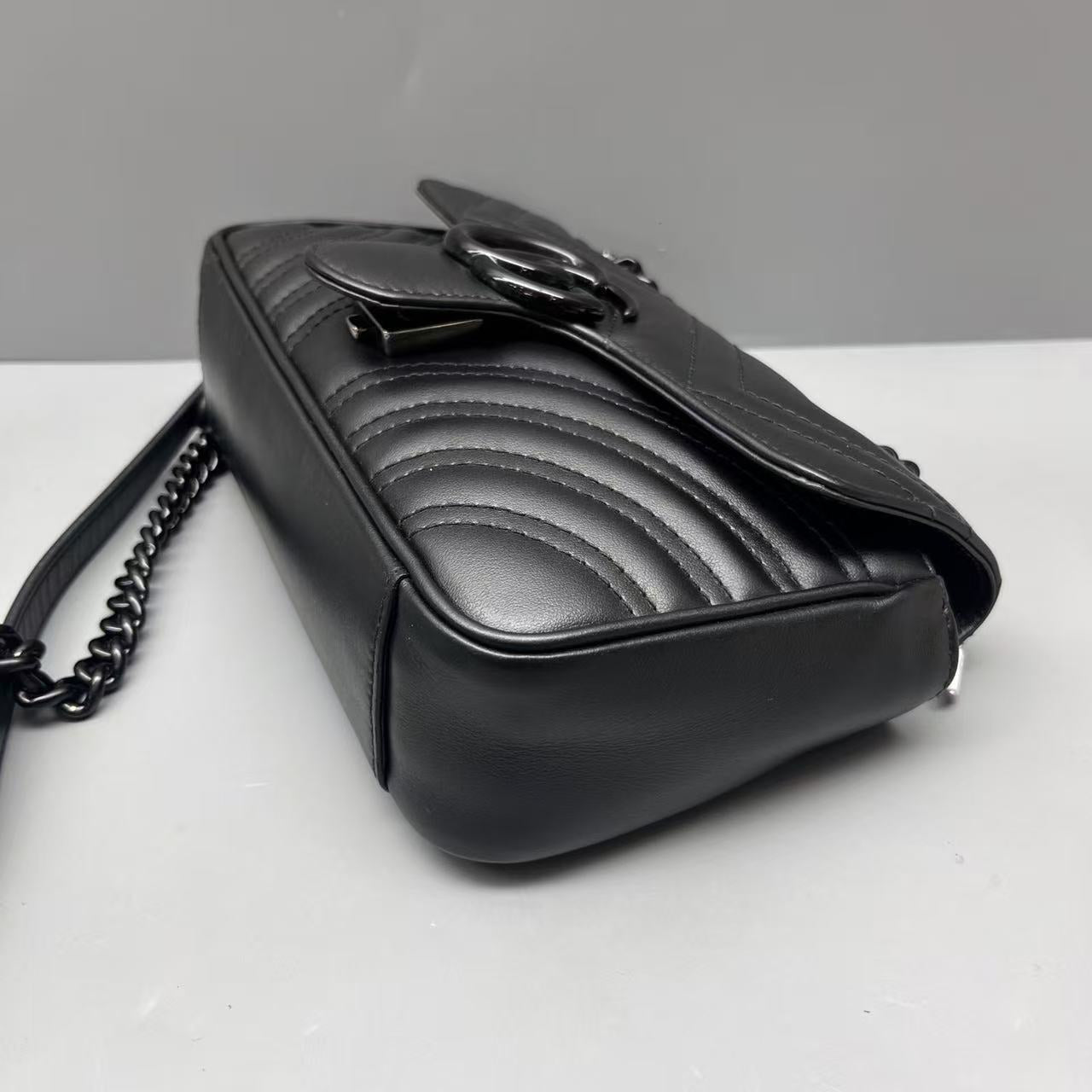 Gucci - Marmont - Leather - Black - (small)