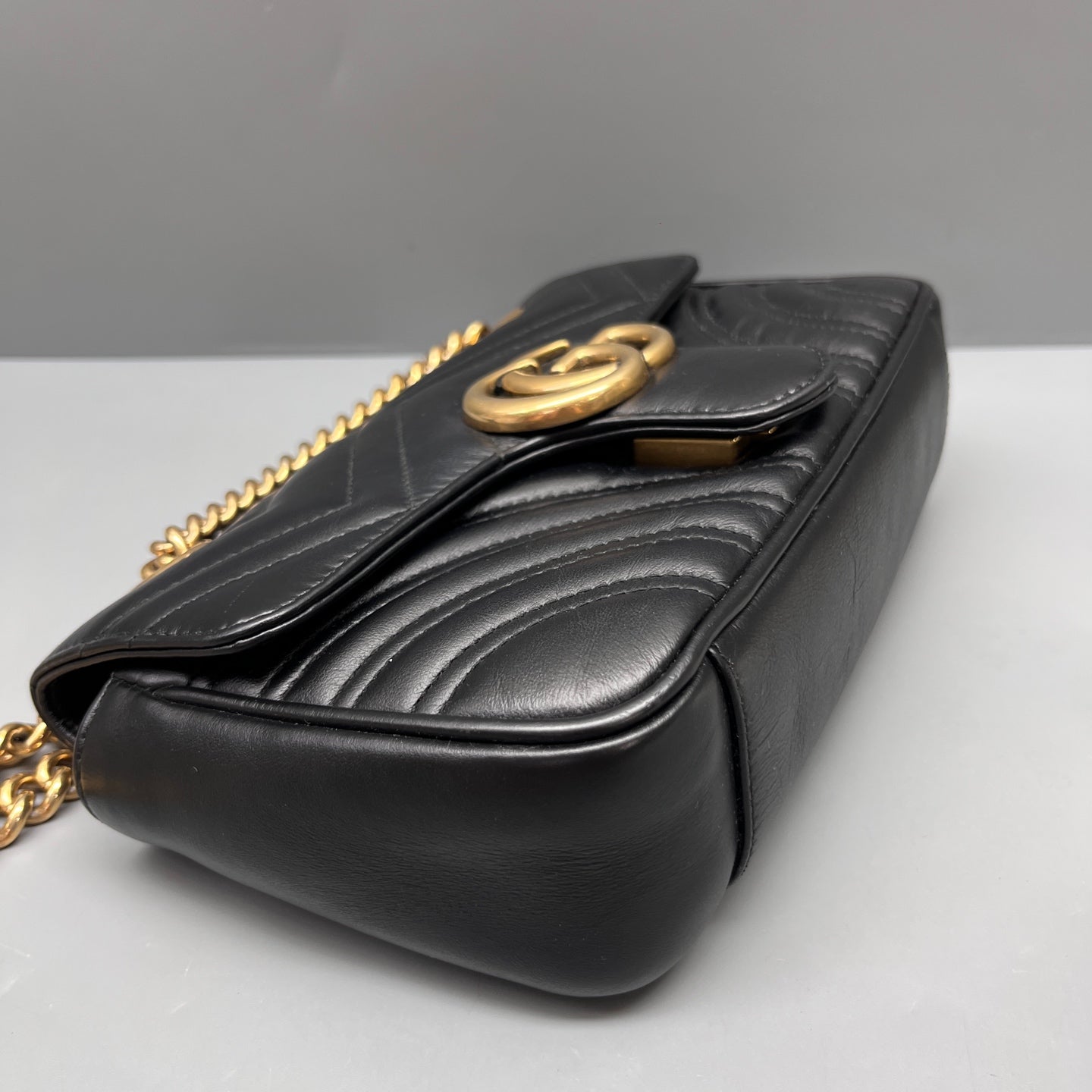 Gucci - Marmont - Leather - Black - (small)