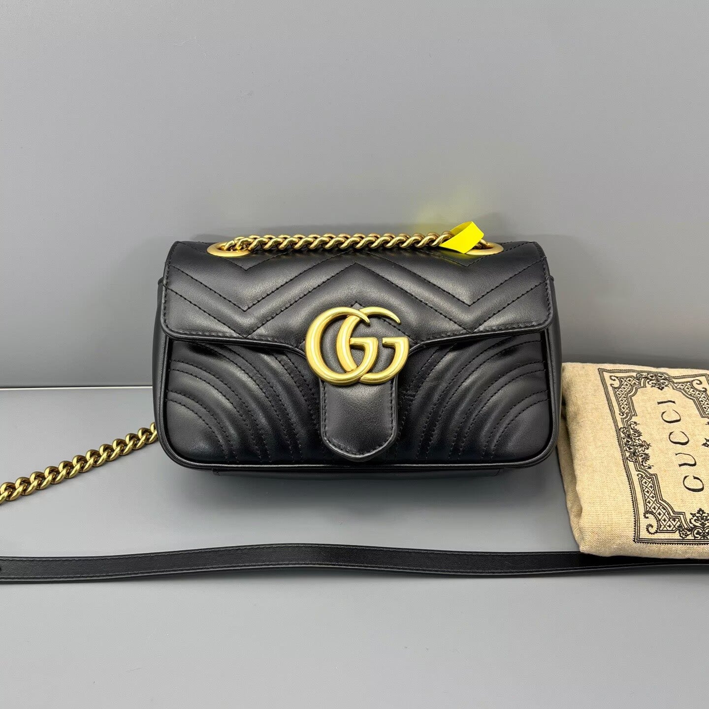 Gucci - Marmont - Leather - Black - (Small)