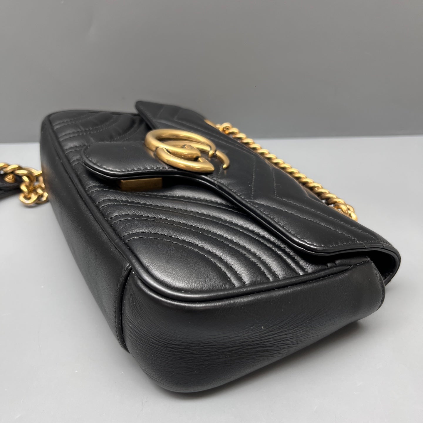 Gucci - Marmont - Leather - Black - (small)