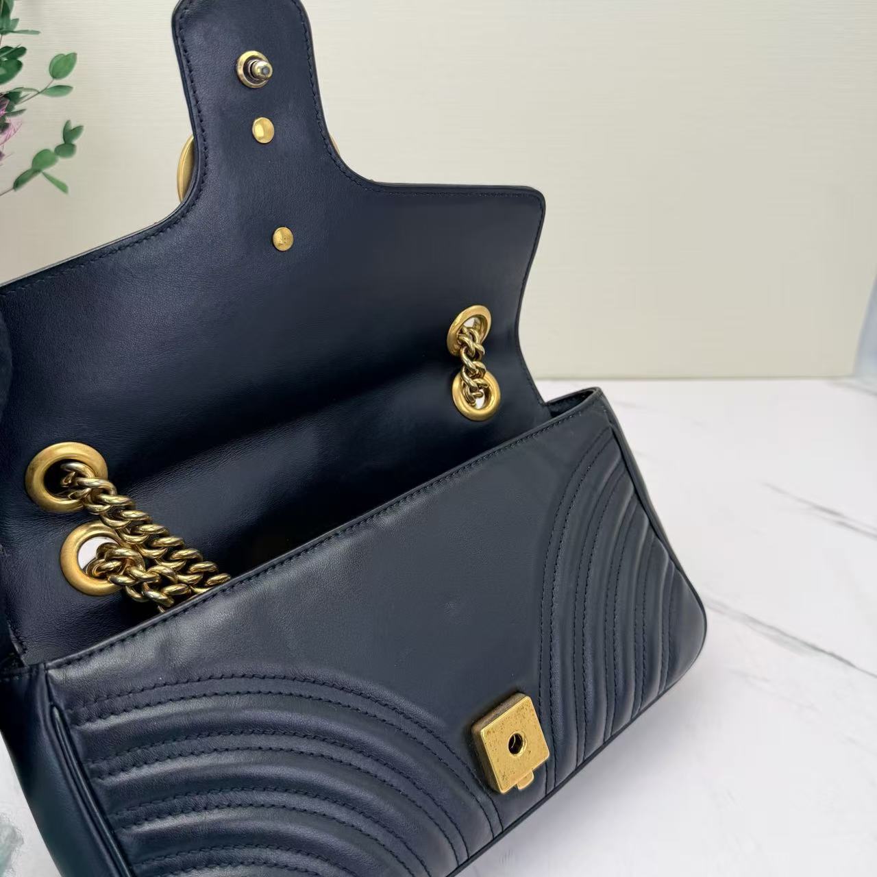 Gucci - Marmont - Leather - Black - (small)