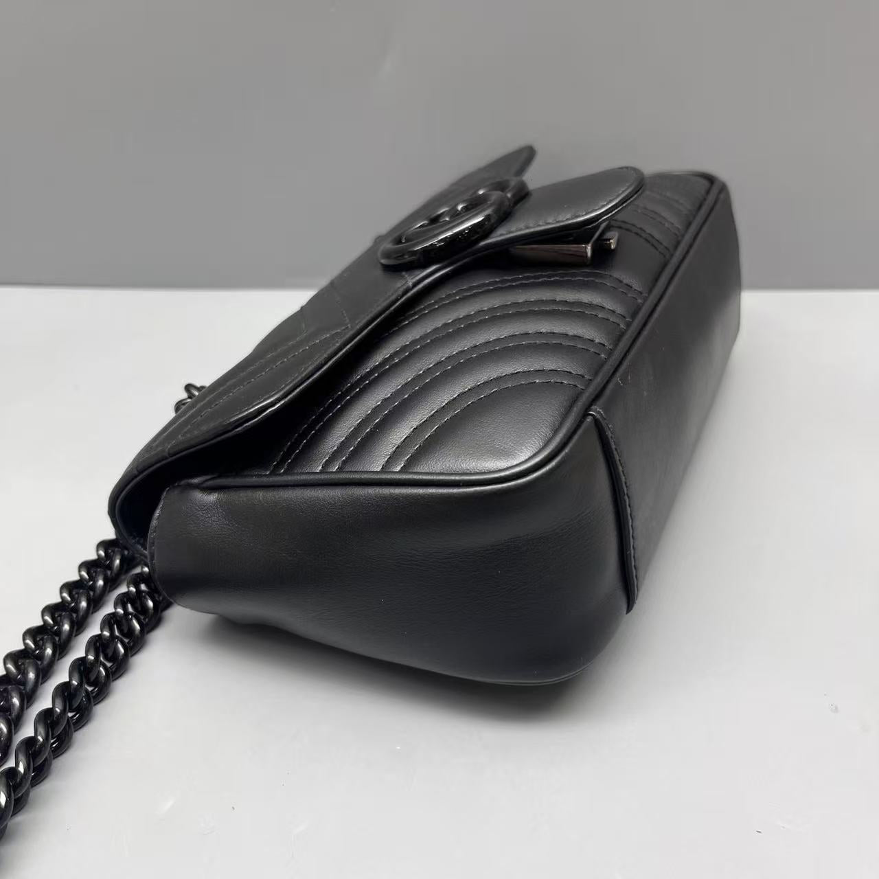 Gucci - Marmont - Leather - Black - (small)
