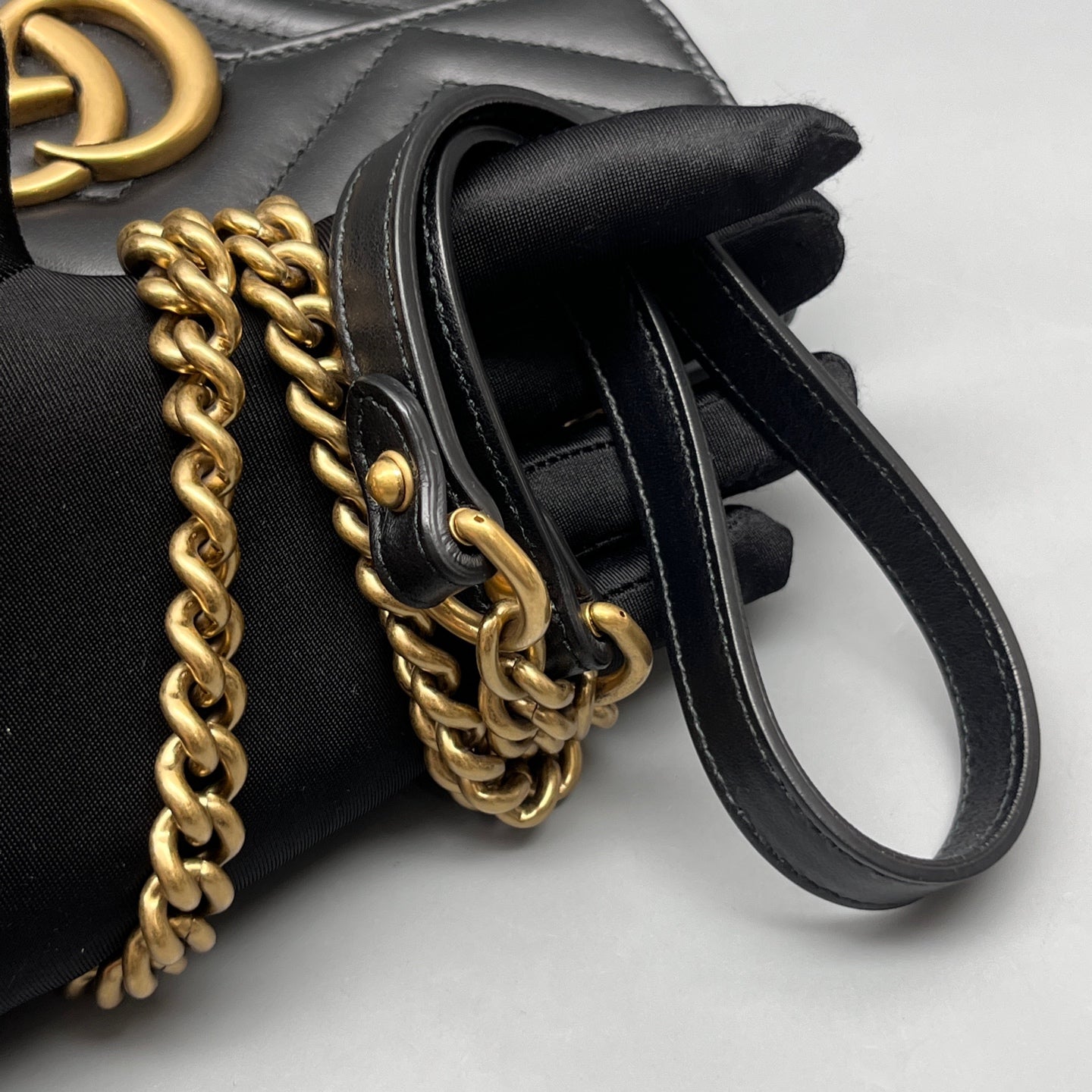 Gucci - Marmont - Leather - Black - (Small)