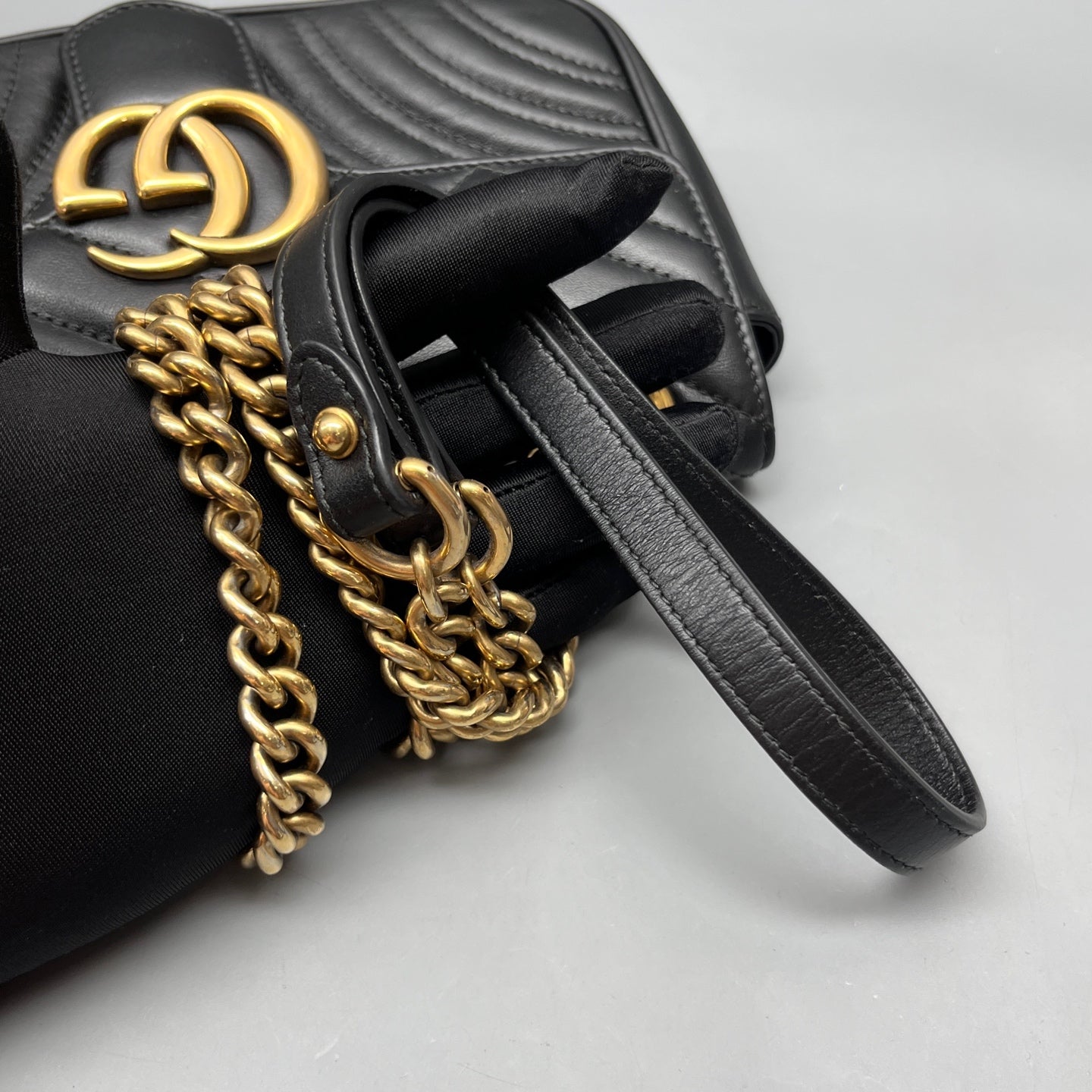 Gucci - Marmont - Leather - Black - (small)