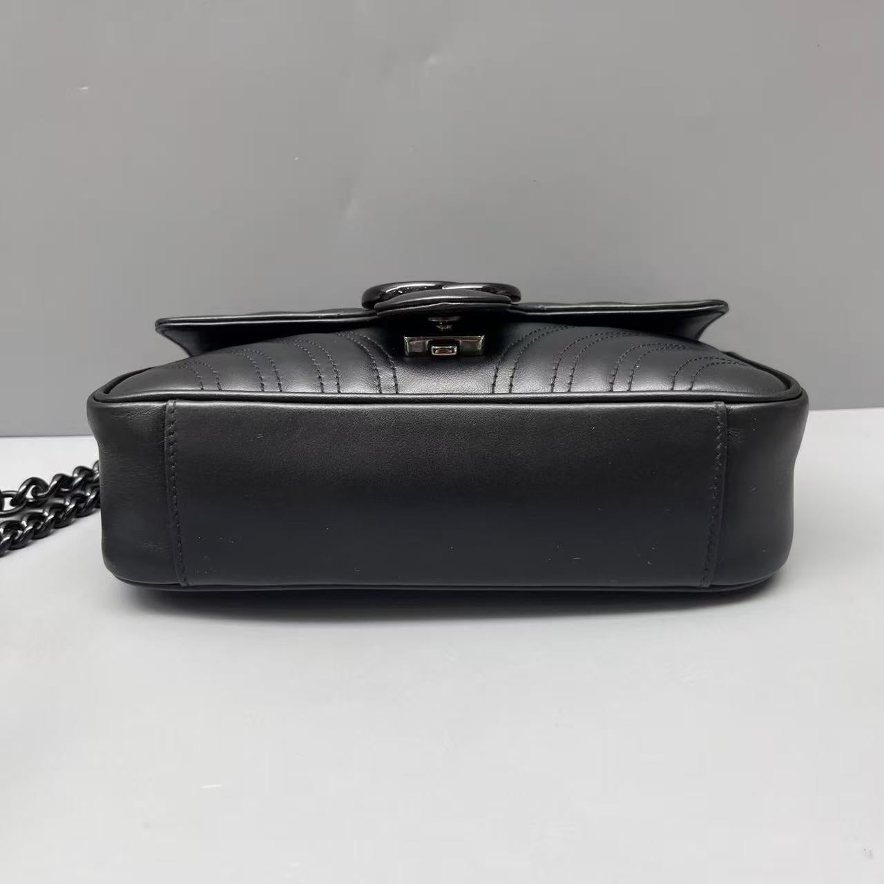 Gucci - Marmont - Leather - Black - (small)