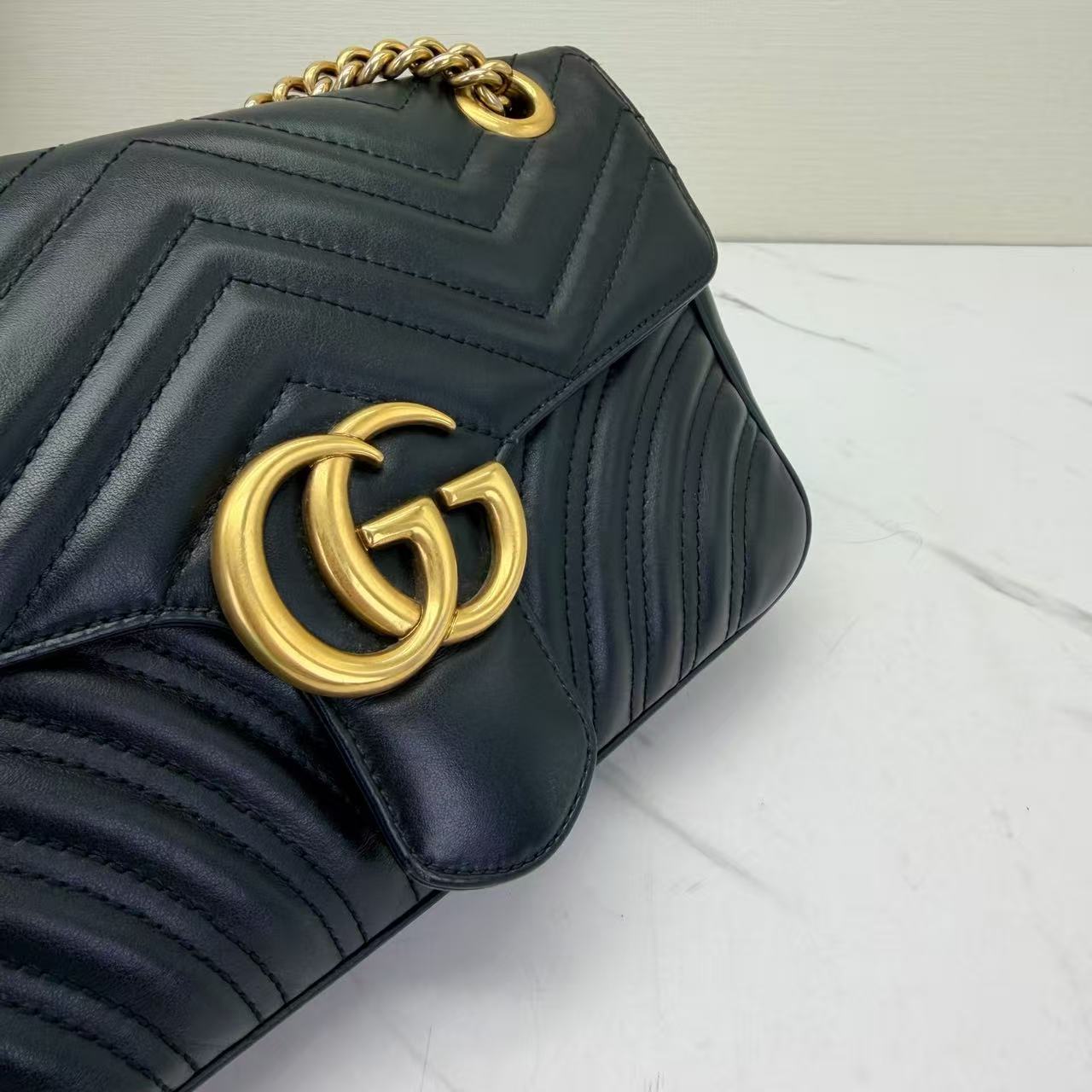 Gucci - Marmont - Leather - Black - (small)