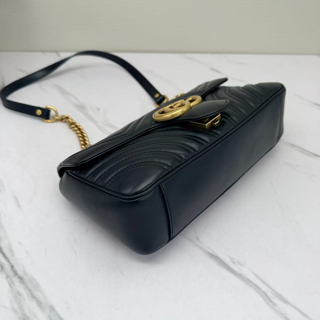 Gucci - Marmont - Leather - Black - (small)