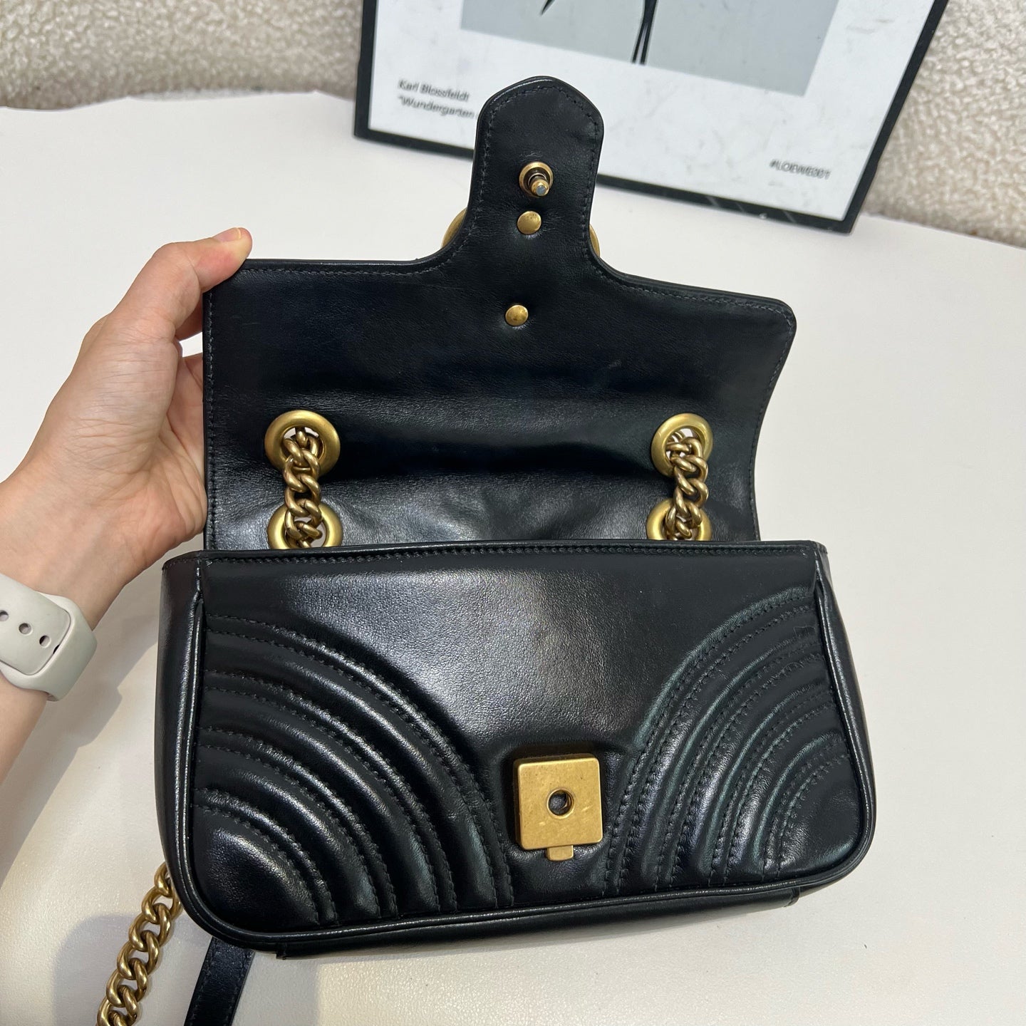Gucci - Marmont - Leather - Black - (small)