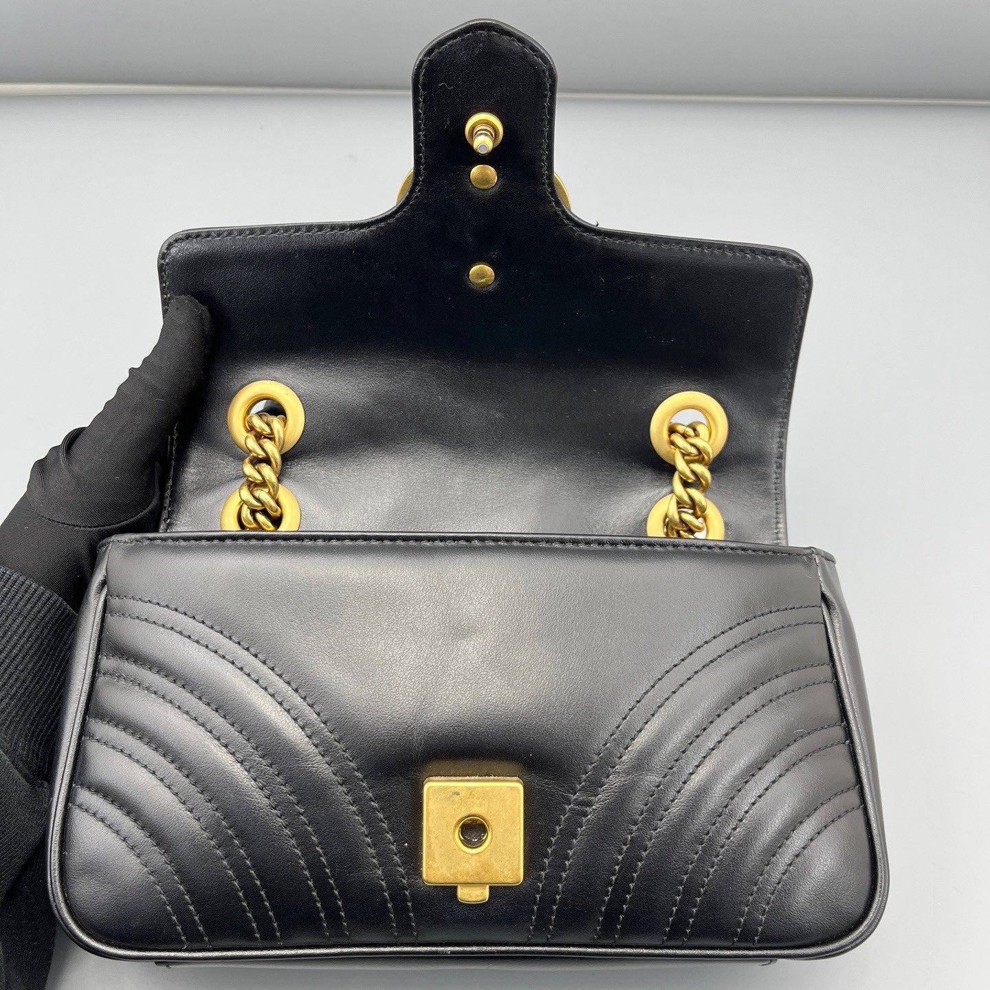 Gucci - Marmont - Leather - Black - (Small)