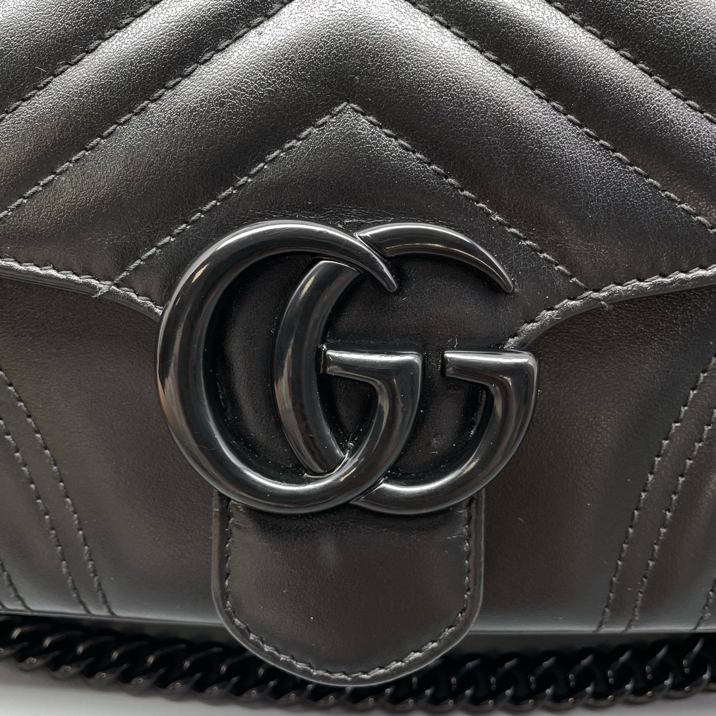 Gucci - Marmont - Leather - Black - (small)