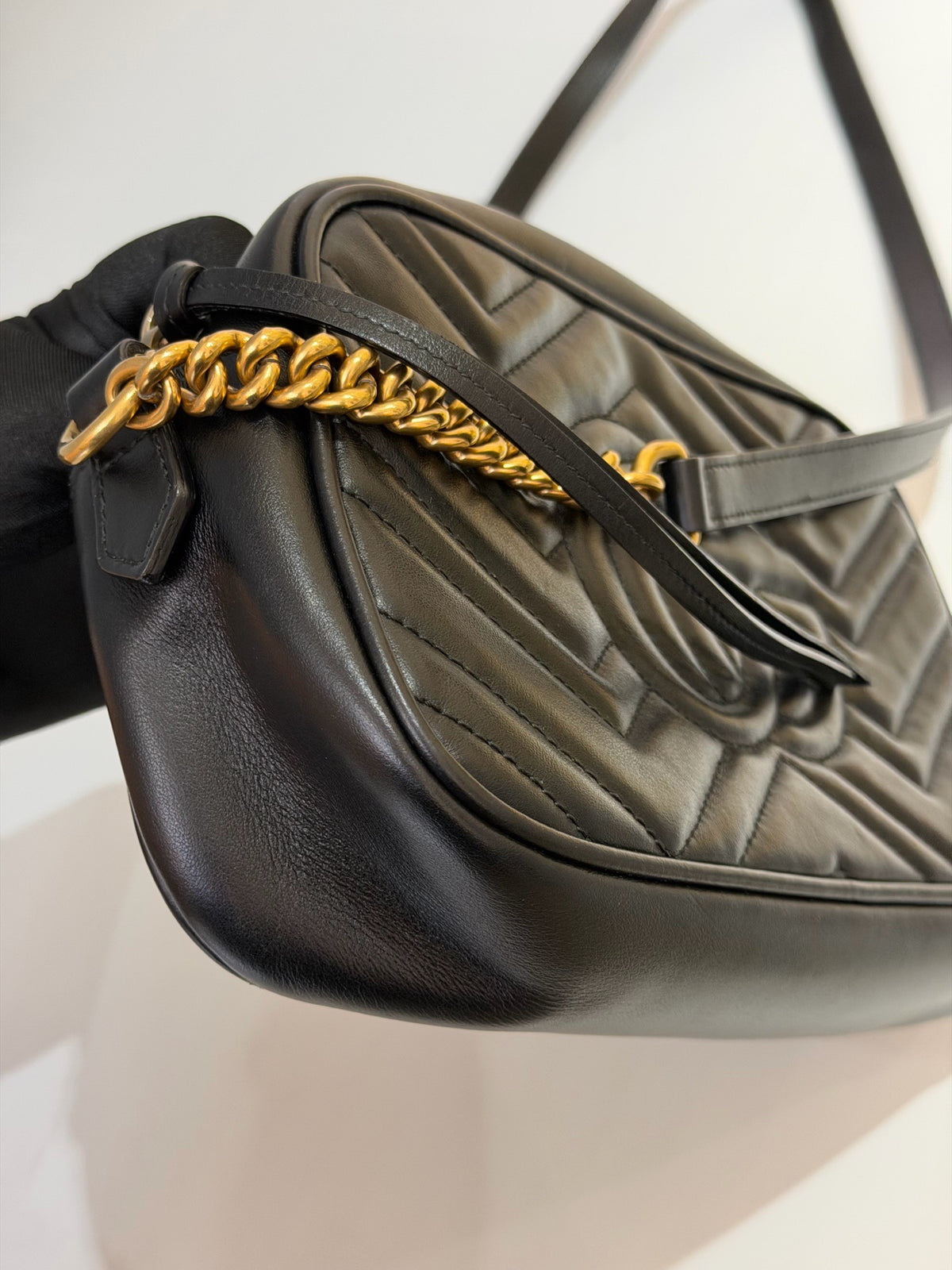 Gucci - Marmont - Leather - Black - (small)