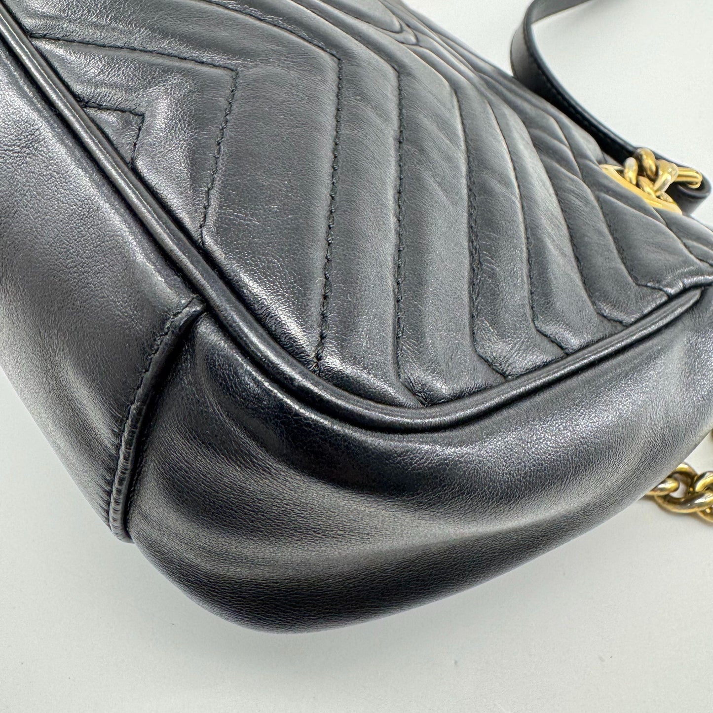 Gucci - Marmont - Leather - Black - (small)