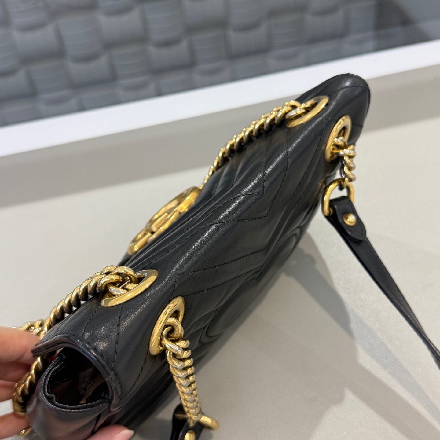 Gucci - Marmont - Leather - Black - (small)