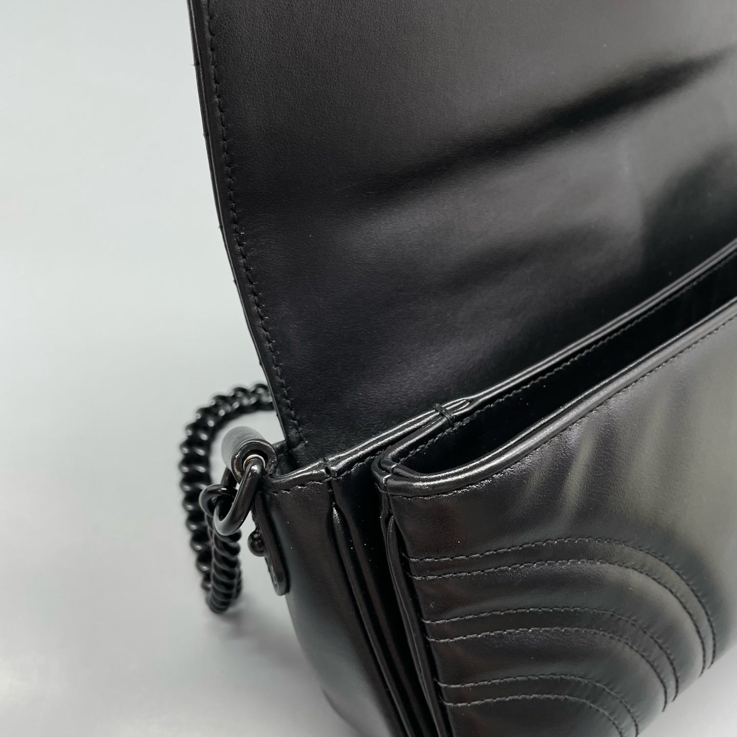 Gucci - Marmont - Leather - Black - (small)