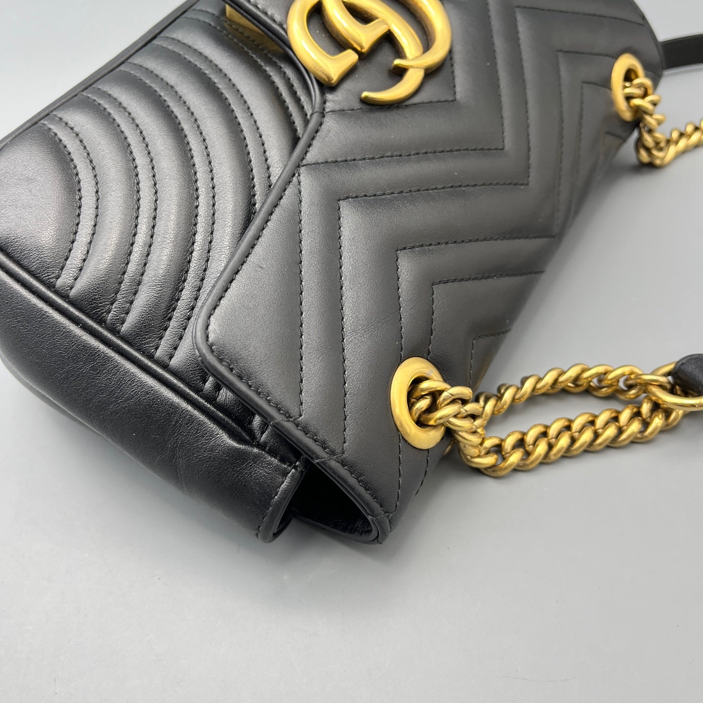 Gucci - Marmont - Leather - Black - (Small)